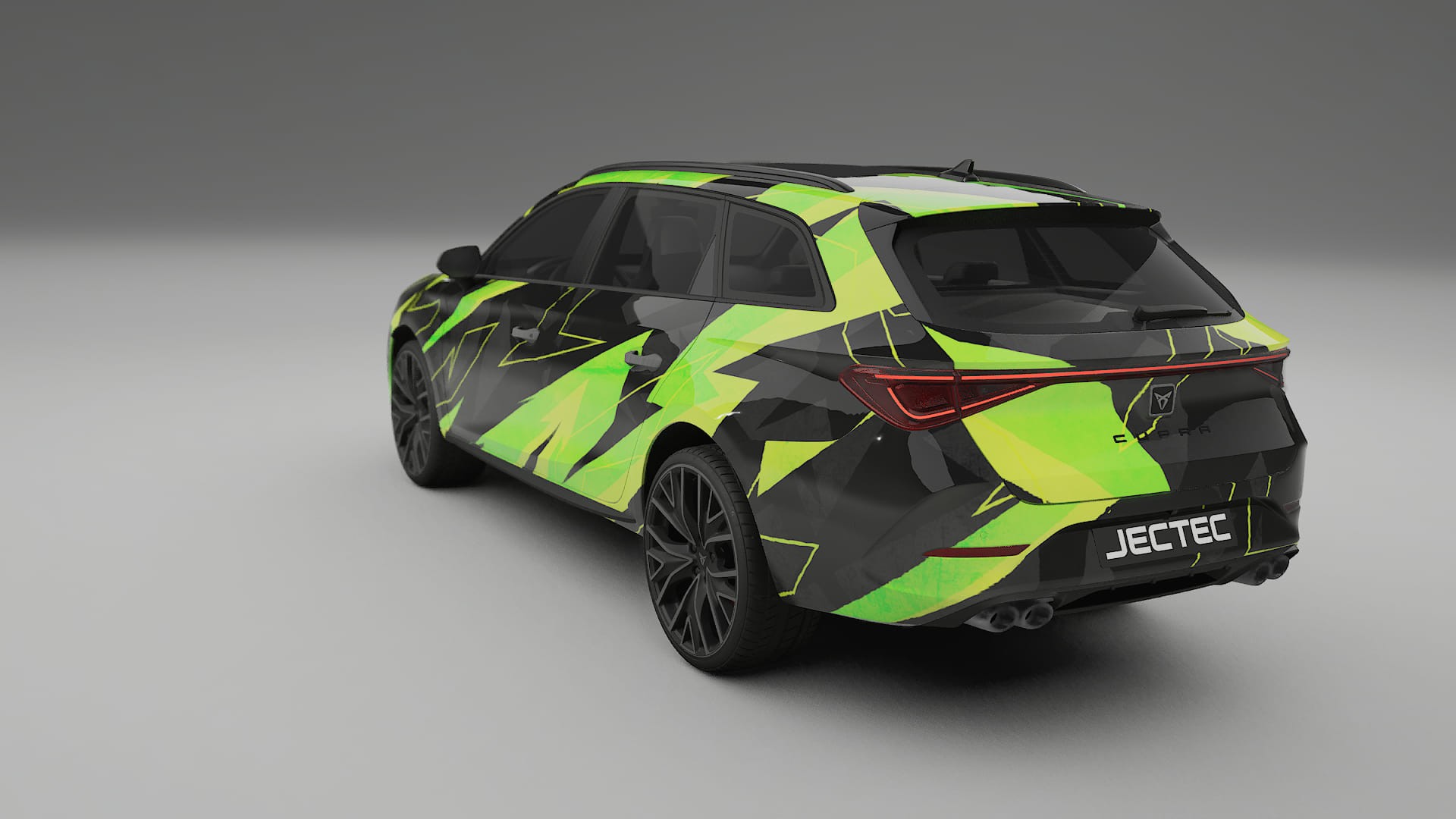 Seat Leon Cupra KL NINJA TURTLES – Designový Wrap PPF Fólie na auto - tisknutelný polyuretan