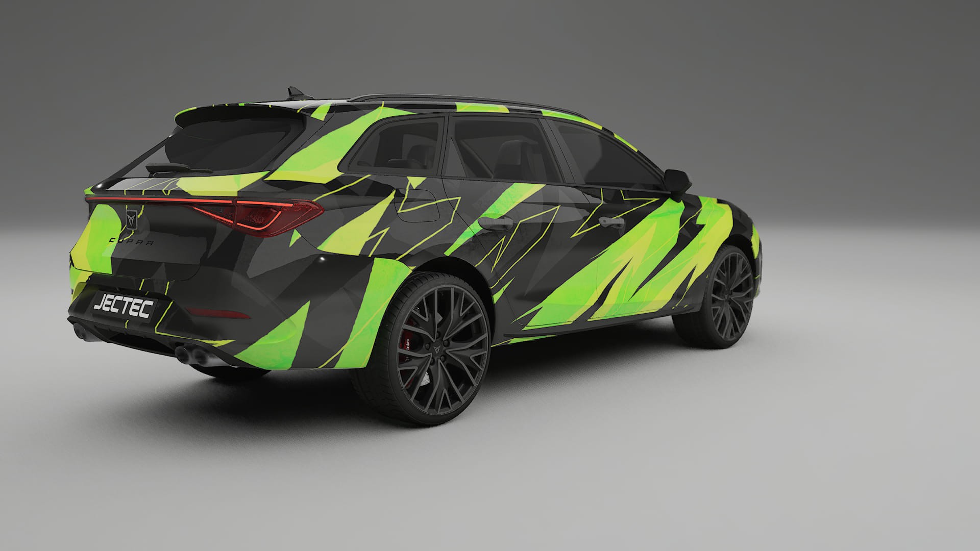 Seat Leon Cupra KL NINJA TURTLES – Designový Wrap PPF Fólie na auto - tisknutelný polyuretan