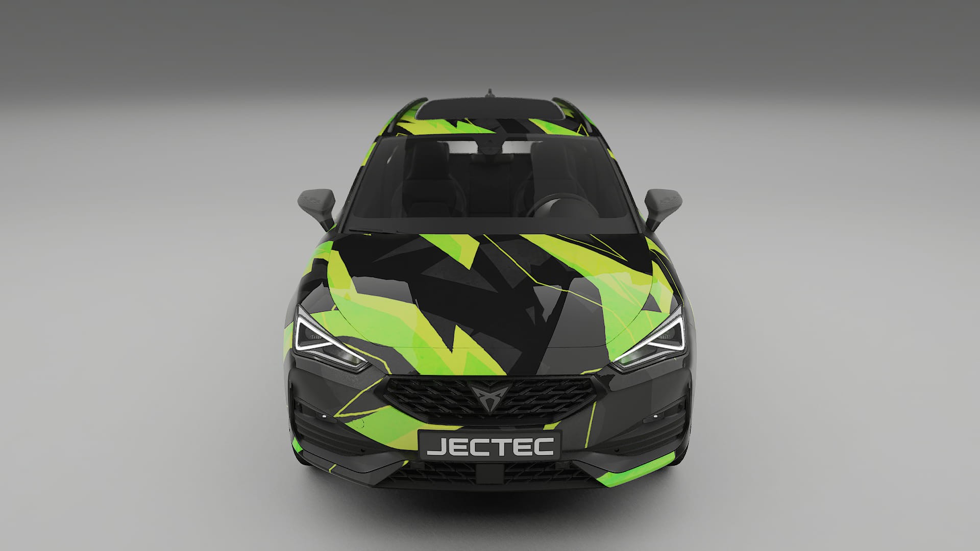 Seat Leon Cupra KL NINJA TURTLES – Designový Wrap PPF Fólie na auto - tisknutelný polyuretan