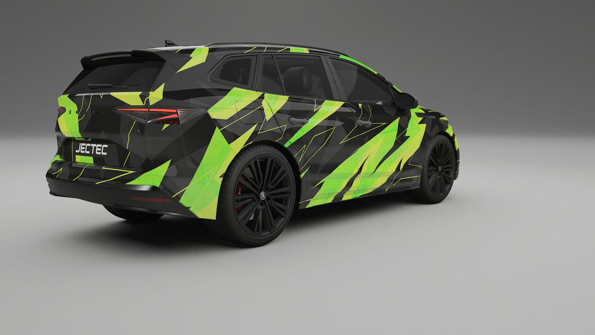 Škoda Enyaq MEB NINJA TURTLES – Designový Wrap PPF Fólie na auto - tisknutelný polyuretan