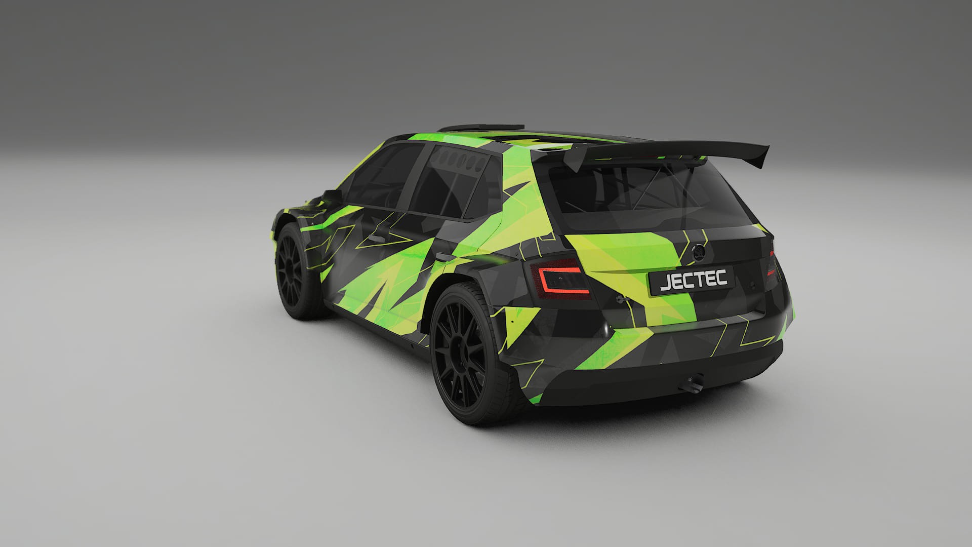 Škoda Fabia R5 6V NINJA TURTLES – Designový Wrap PPF Fólie na auto - tisknutelný polyuretan