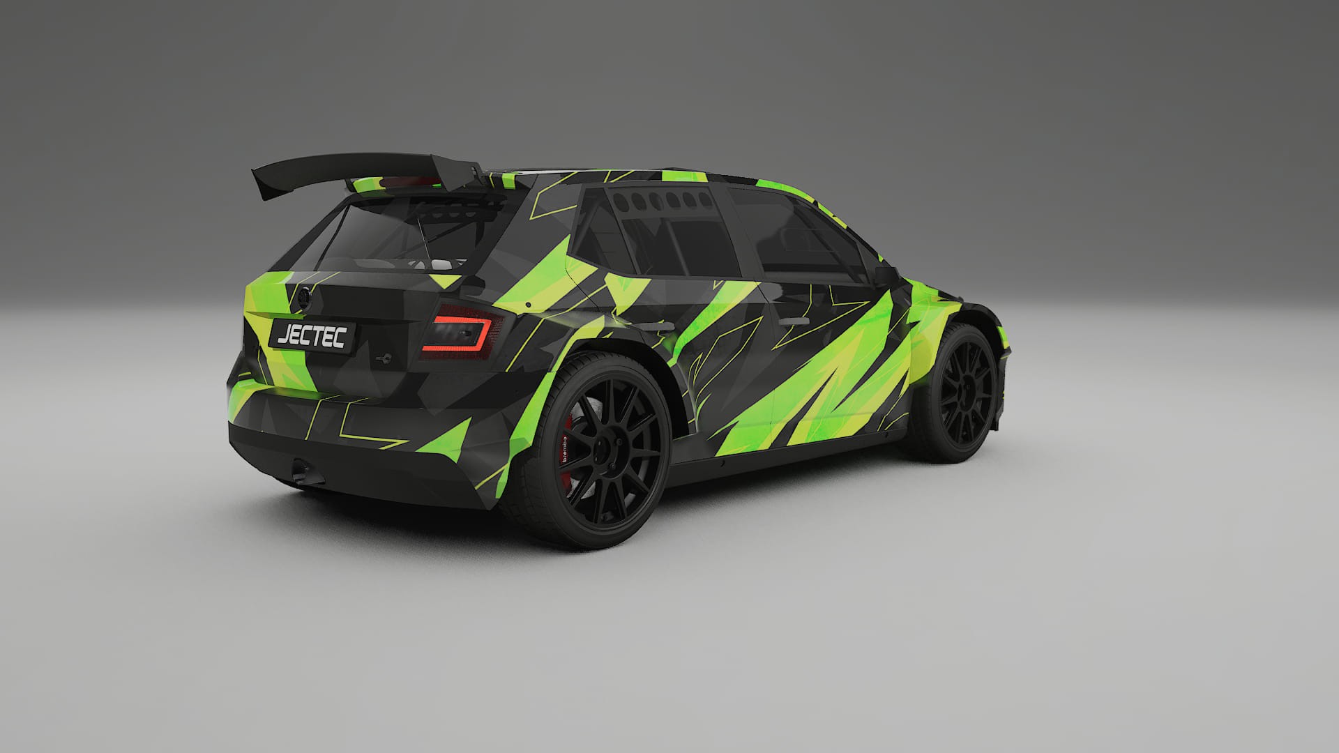 Škoda Fabia R5 6V NINJA TURTLES – Designový Wrap PPF Fólie na auto - tisknutelný polyuretan