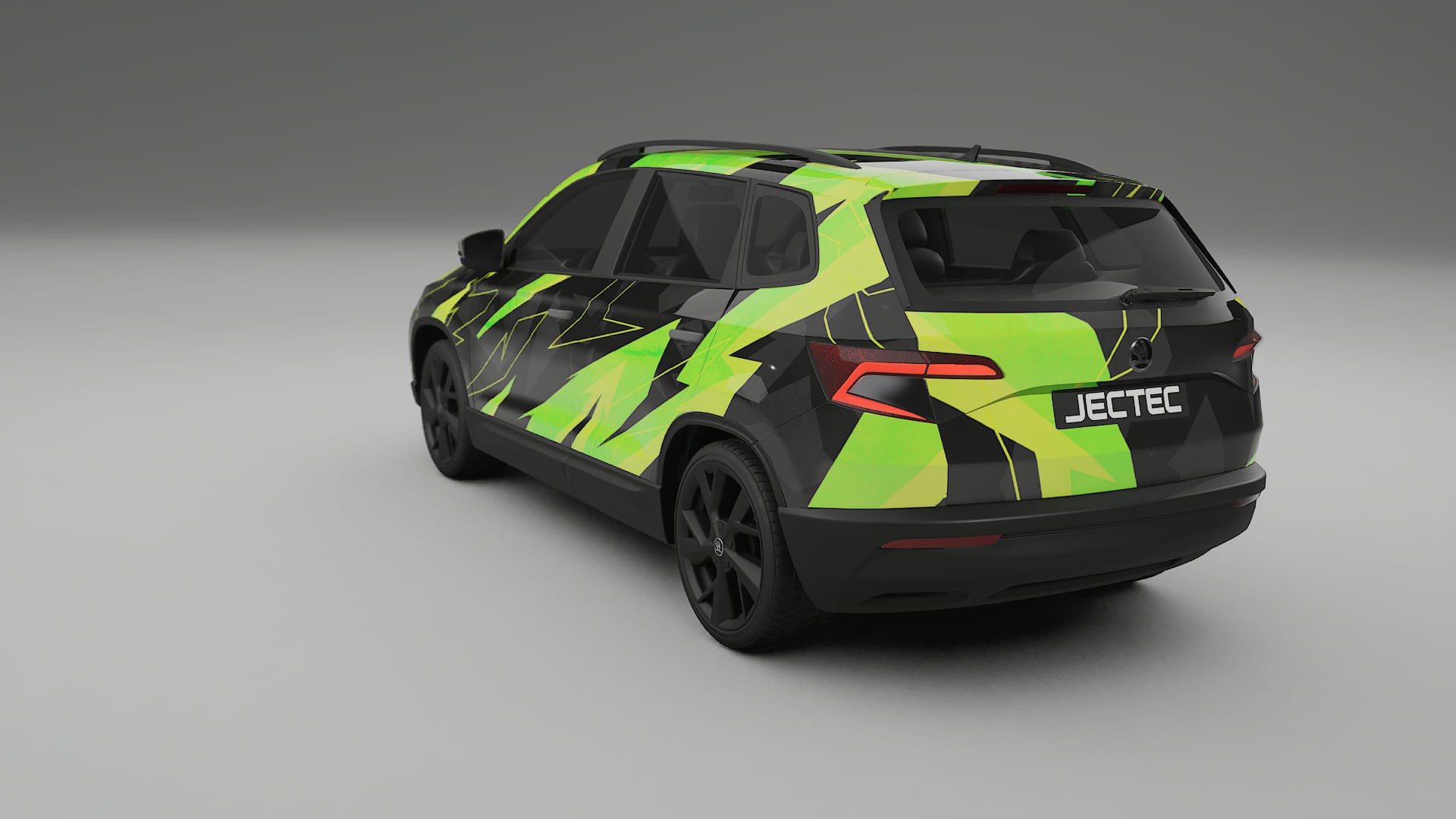 Škoda Karoq NU7 NINJA TURTLES – Designový Wrap PPF Fólie na auto - tisknutelný polyuretan