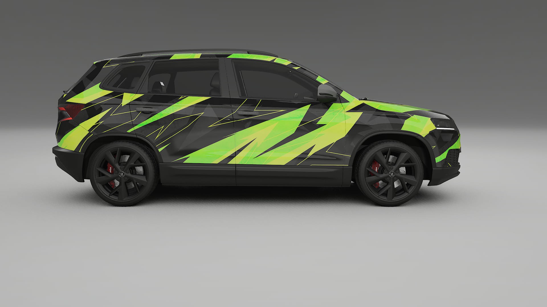 Škoda Karoq NU7 NINJA TURTLES – Designový Wrap PPF Fólie na auto - tisknutelný polyuretan