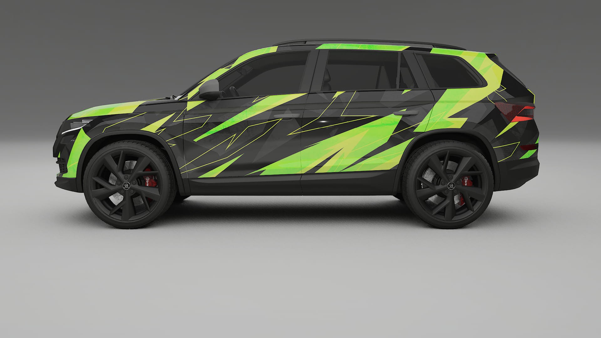 Škoda Kodiaq NS7 NINJA TURTLES – Designový Wrap PPF Fólie na auto - tisknutelný polyuretan
