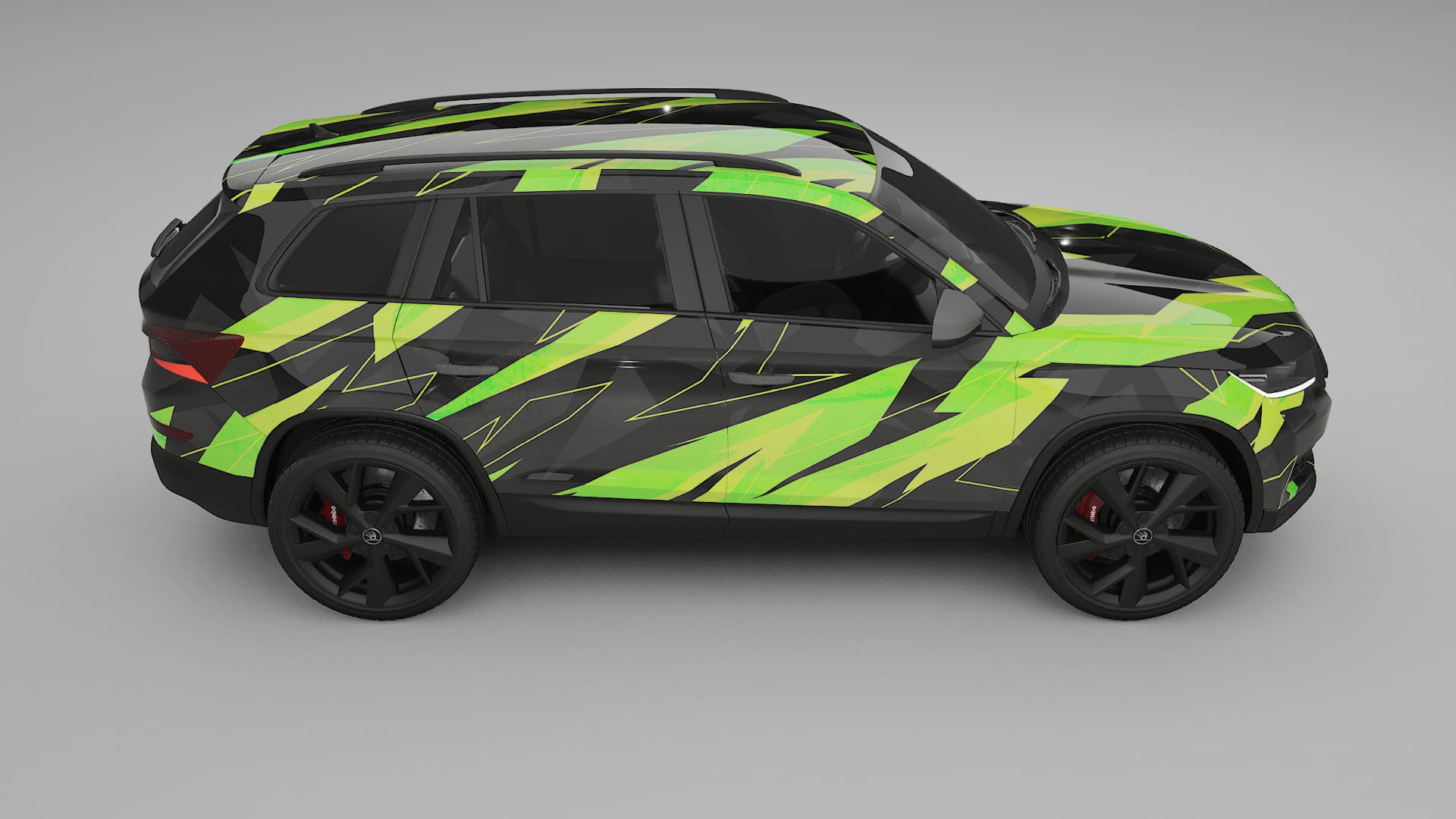 Škoda Kodiaq NS7 NINJA TURTLES – Designový Wrap PPF Fólie na auto - tisknutelný polyuretan