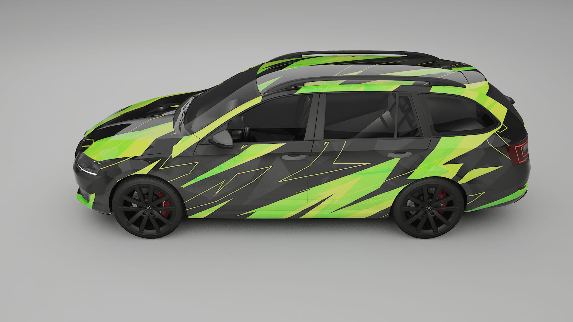 Škoda Octavia combi 5E NINJA TURTLES – Designový Wrap PPF Fólie na auto - tisknutelný polyuretan