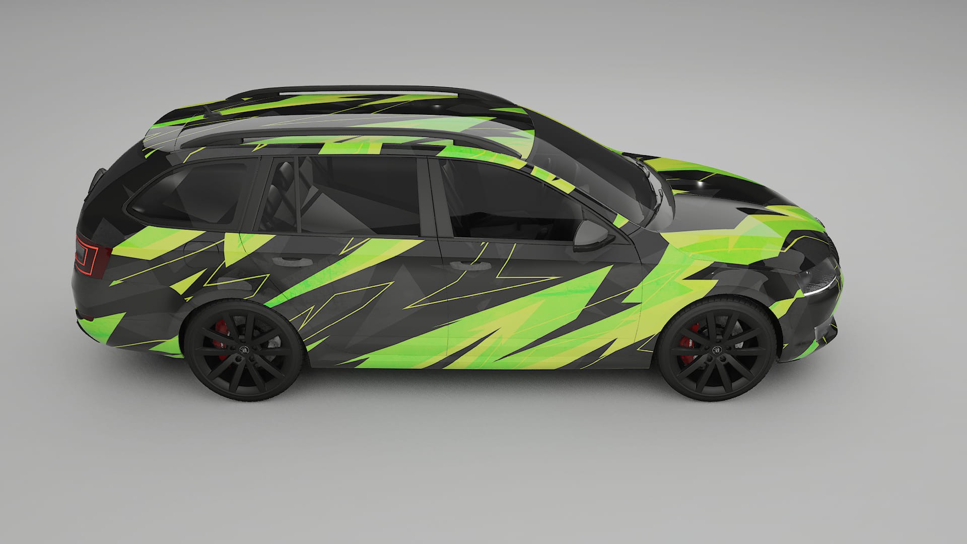 Škoda Octavia combi 5E NINJA TURTLES – Designový Wrap PPF Fólie na auto - tisknutelný polyuretan