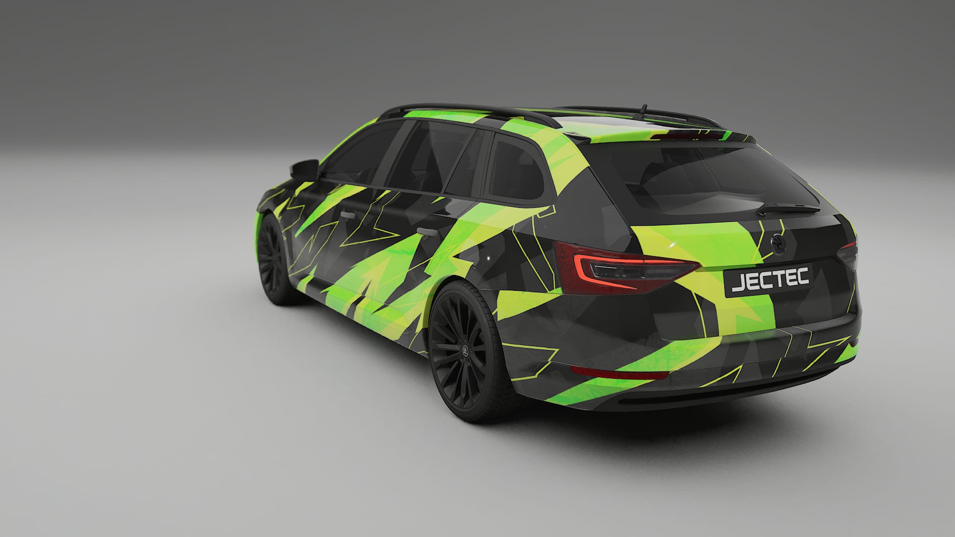 Škoda Superb B8 NINJA TURTLES – Designový Wrap PPF Fólie na auto - tisknutelný polyuretan