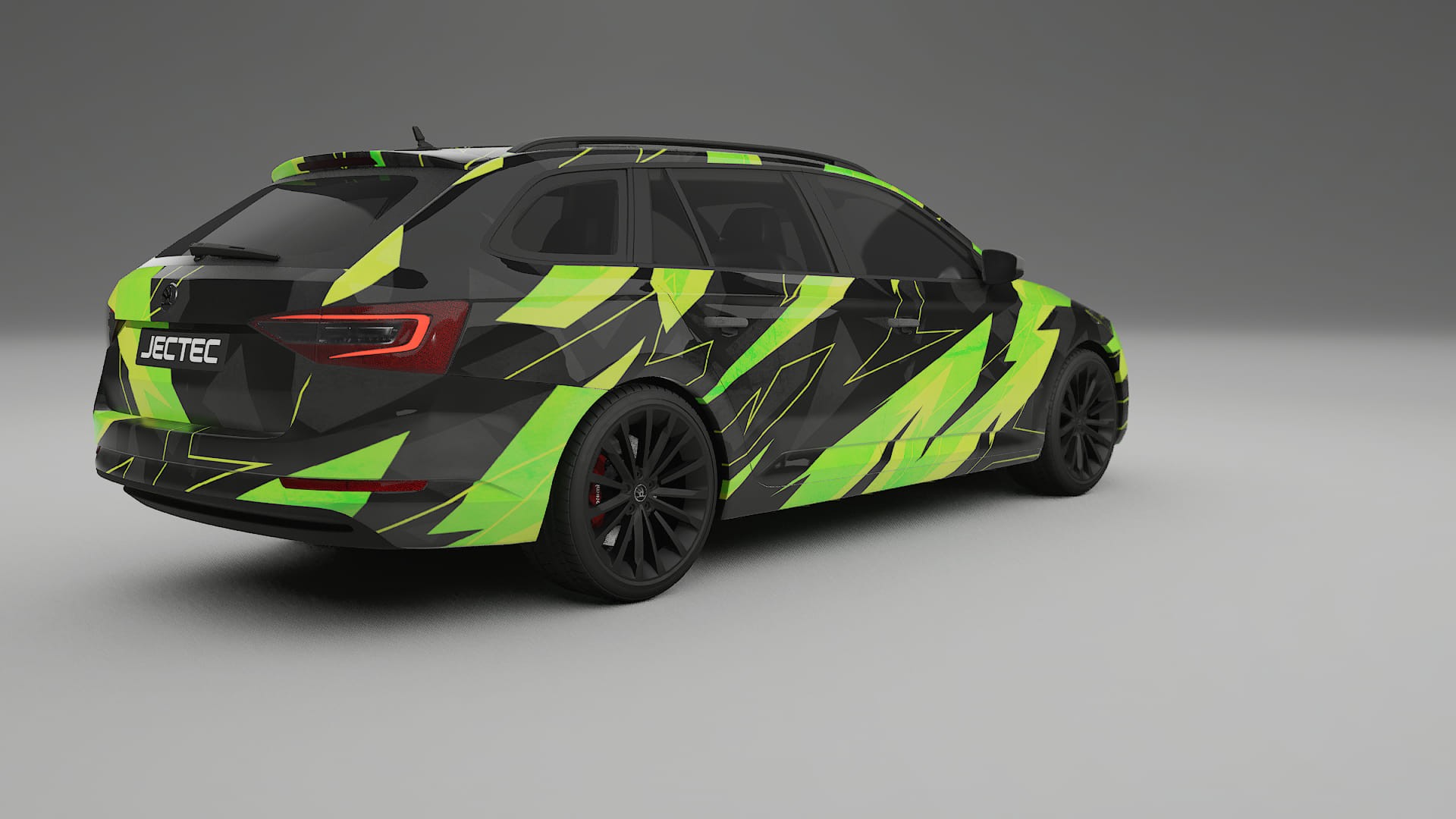 Škoda Superb B8 NINJA TURTLES – Designový Wrap PPF Fólie na auto - tisknutelný polyuretan
