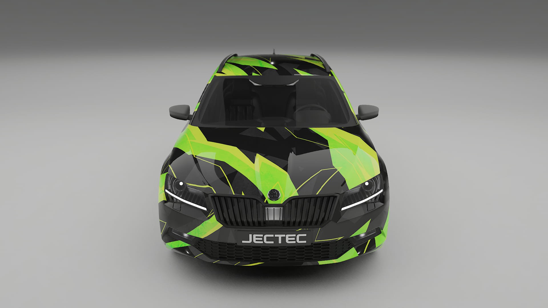 Škoda Superb B8 NINJA TURTLES – Designový Wrap PPF Fólie na auto - tisknutelný polyuretan