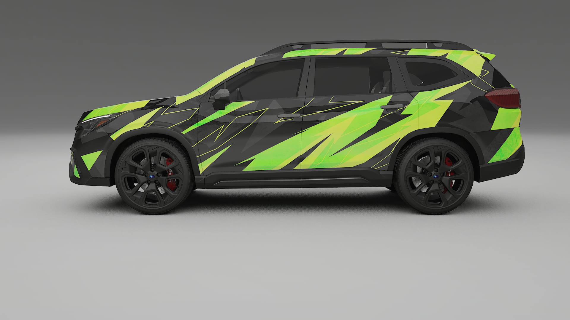 Subaru Ascent BT facelift NINJA TURTLES – Designový Wrap PPF Fólie na auto - tisknutelný polyuretan