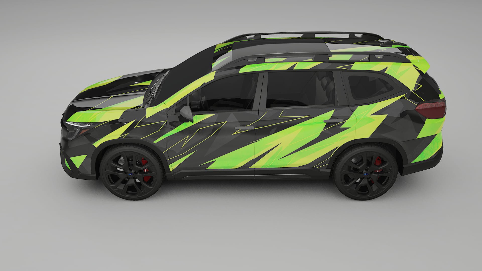 Subaru Ascent BT facelift NINJA TURTLES – Designový Wrap PPF Fólie na auto - tisknutelný polyuretan