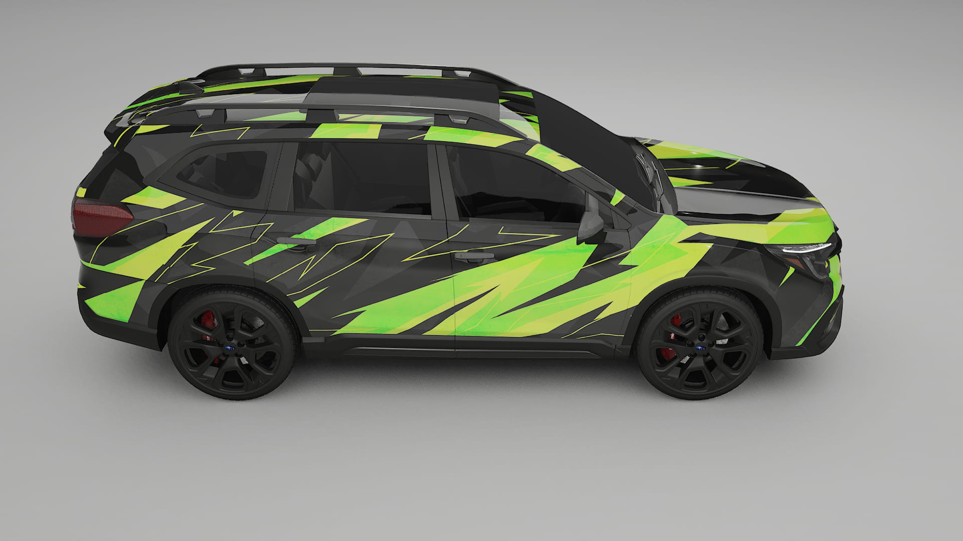 Subaru Ascent BT facelift NINJA TURTLES – Designový Wrap PPF Fólie na auto - tisknutelný polyuretan