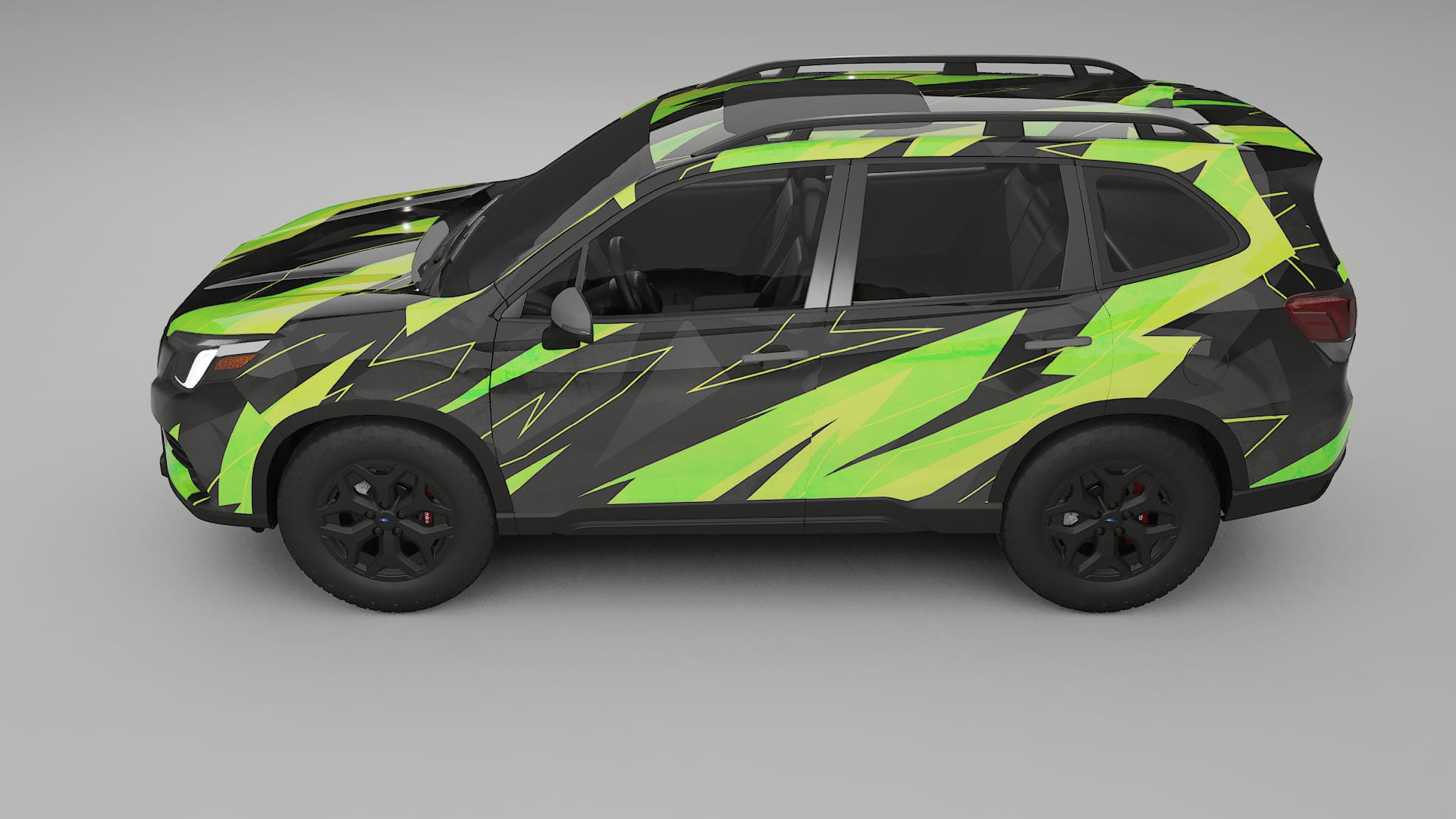 Subaru Forester V SK facelift NINJA TURTLES – Designový Wrap PPF Fólie na auto - tisknutelný polyuretan