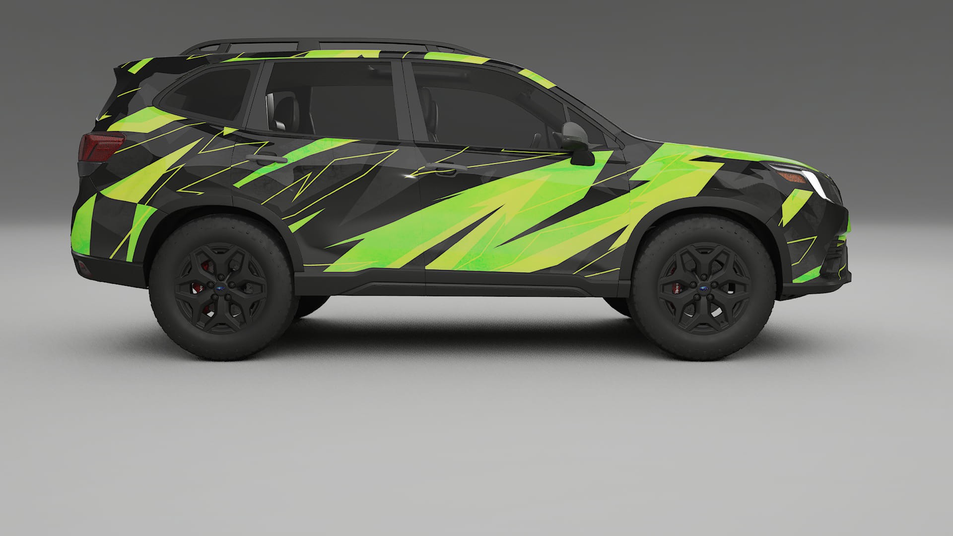 Subaru Forester V SK facelift NINJA TURTLES – Designový Wrap PPF Fólie na auto - tisknutelný polyuretan
