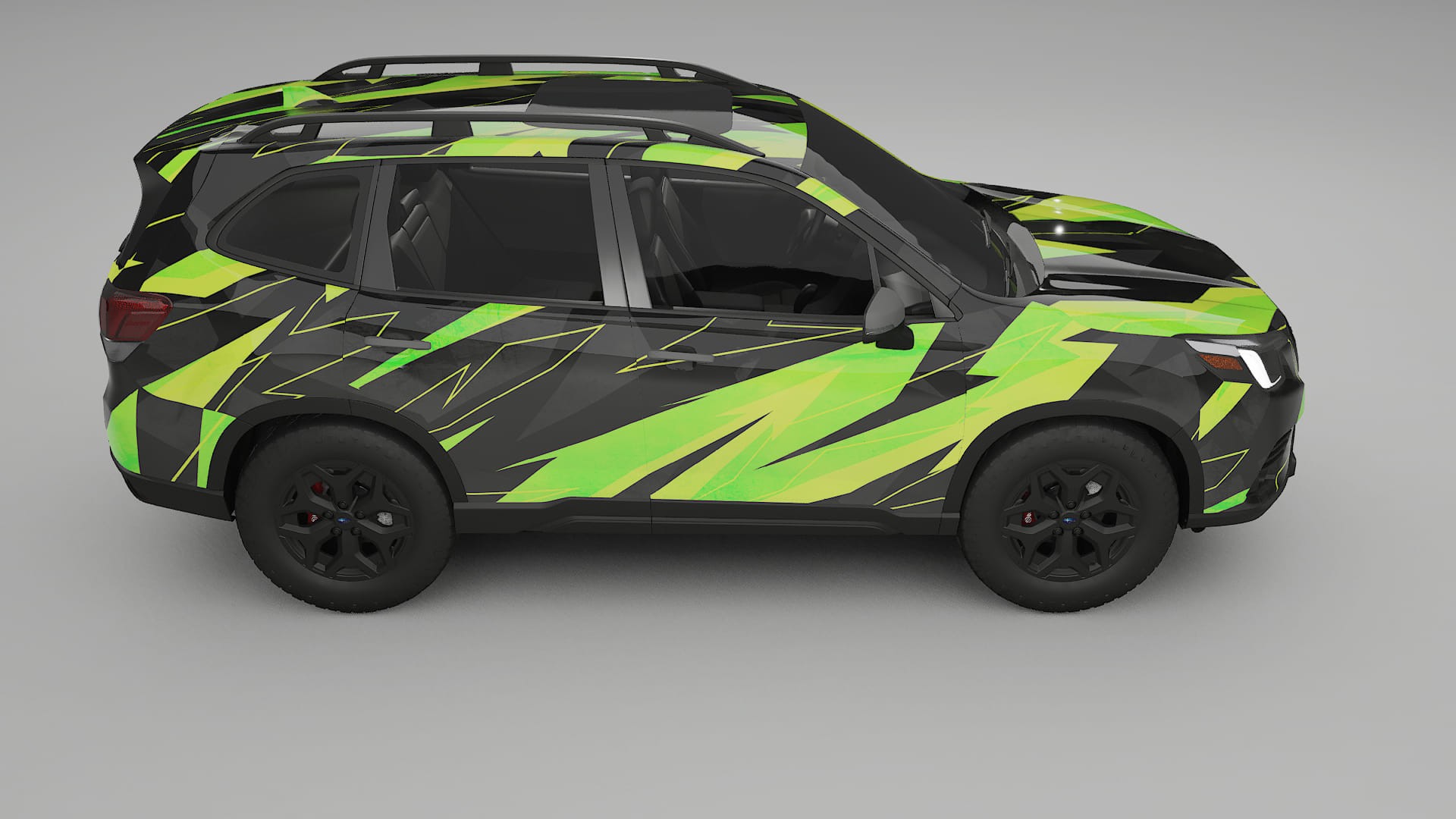 Subaru Forester V SK facelift NINJA TURTLES – Designový Wrap PPF Fólie na auto - tisknutelný polyuretan