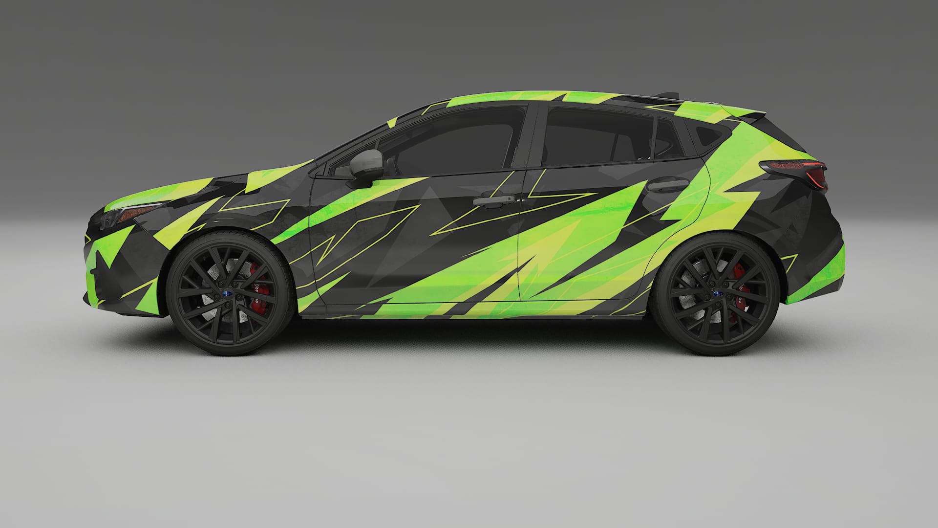 Subaru Impreza GU NINJA TURTLES – Designový Wrap PPF Fólie na auto - tisknutelný polyuretan