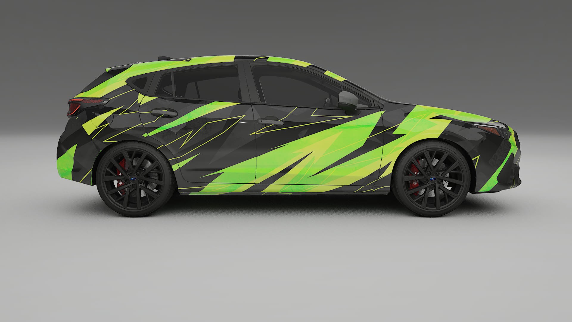 Subaru Impreza GU NINJA TURTLES – Designový Wrap PPF Fólie na auto - tisknutelný polyuretan