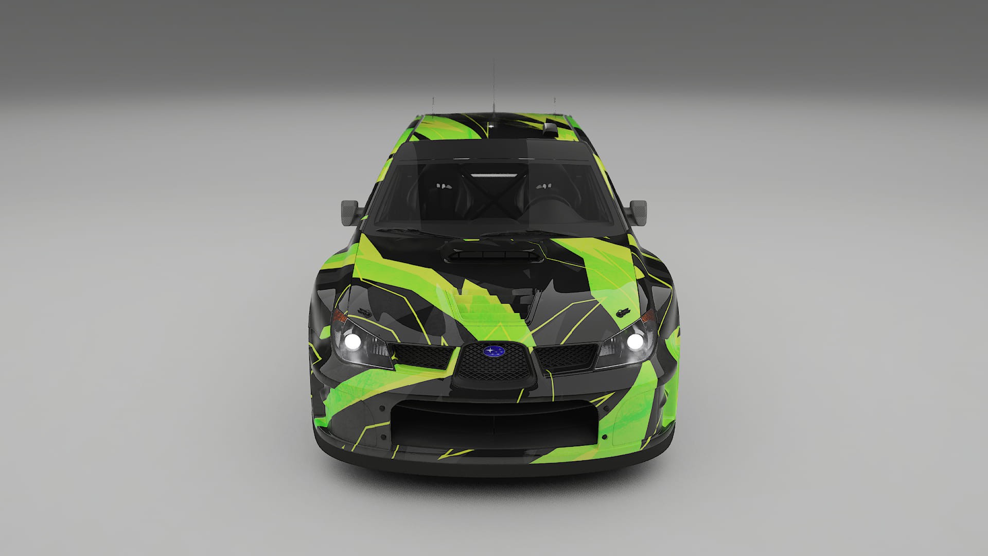 Subaru Impreza WRC GD NINJA TURTLES – Designový Wrap PPF Fólie na auto - tisknutelný polyuretan