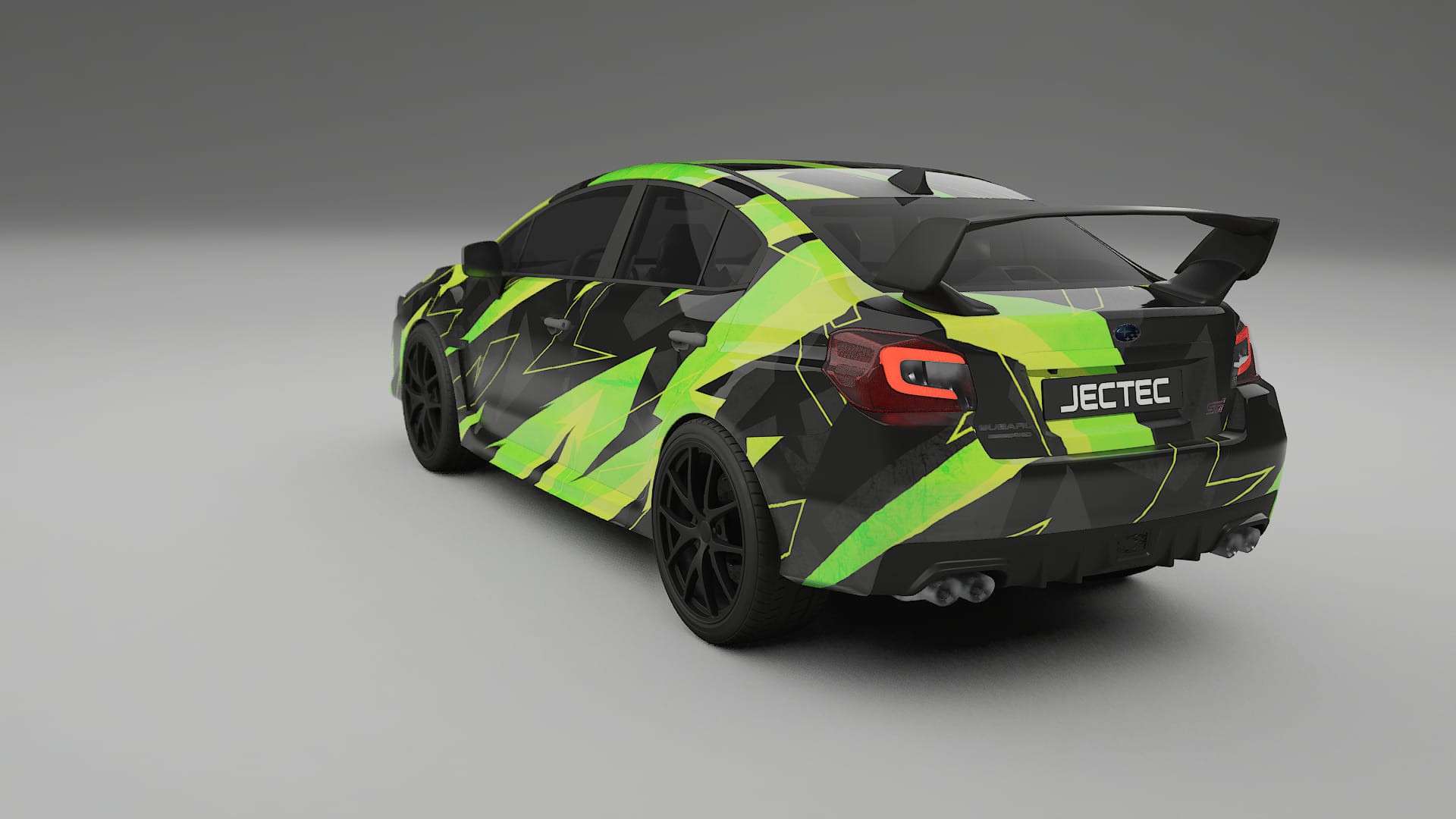 Subaru Impreza WRX Sti VA prefacelift NINJA TURTLES – Designový Wrap PPF Fólie na auto - tisknutelný polyuretan