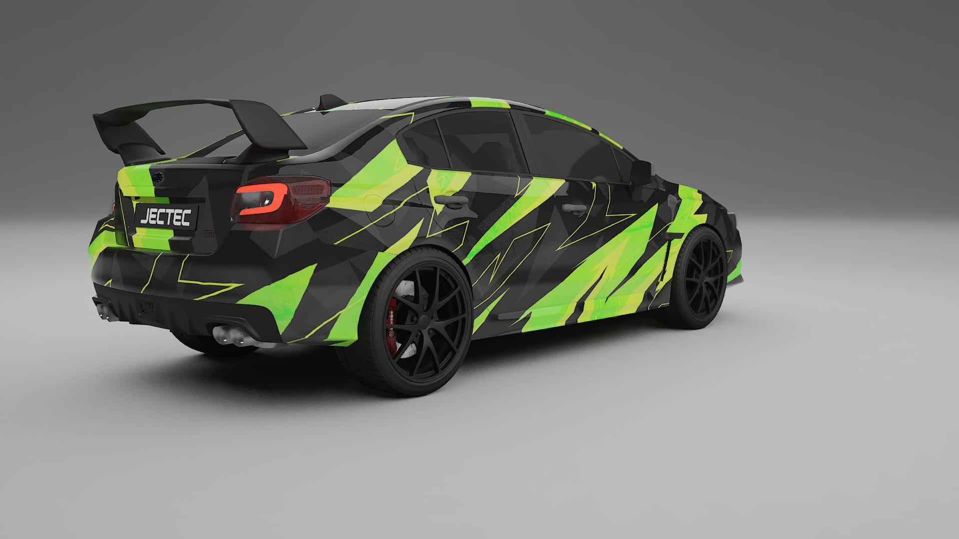 Subaru Impreza WRX Sti VA prefacelift NINJA TURTLES – Designový Wrap PPF Fólie na auto - tisknutelný polyuretan