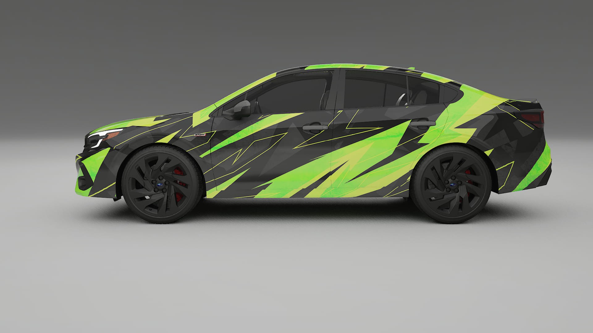 Subaru Legacy BW NINJA TURTLES – Designový Wrap PPF Fólie na auto - tisknutelný polyuretan