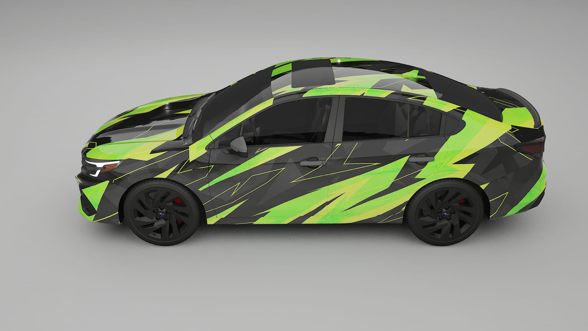 Subaru Legacy BW NINJA TURTLES – Designový Wrap PPF Fólie na auto - tisknutelný polyuretan