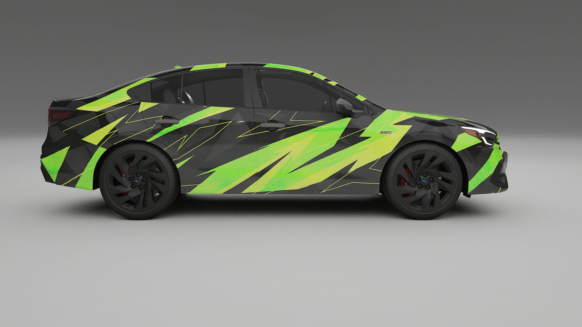 Subaru Legacy BW NINJA TURTLES – Designový Wrap PPF Fólie na auto - tisknutelný polyuretan