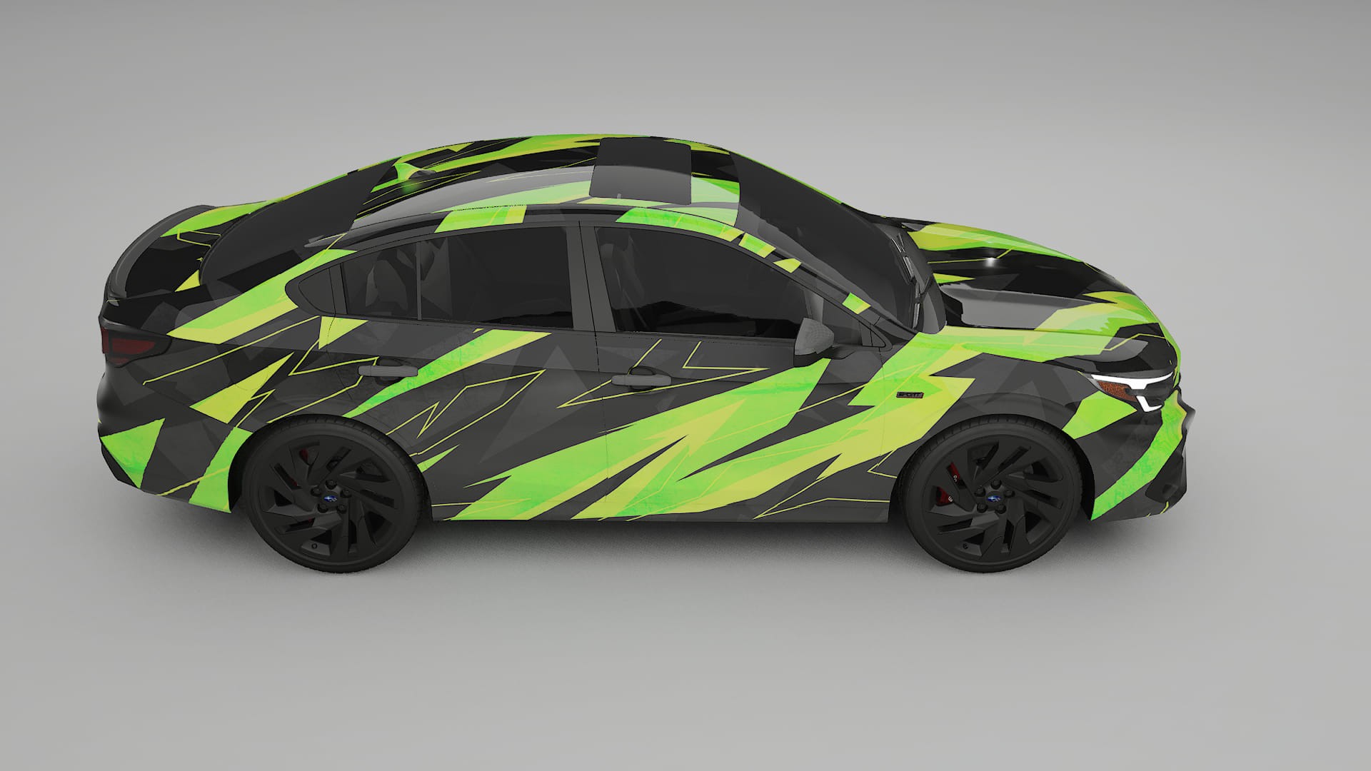 Subaru Legacy BW NINJA TURTLES – Designový Wrap PPF Fólie na auto - tisknutelný polyuretan