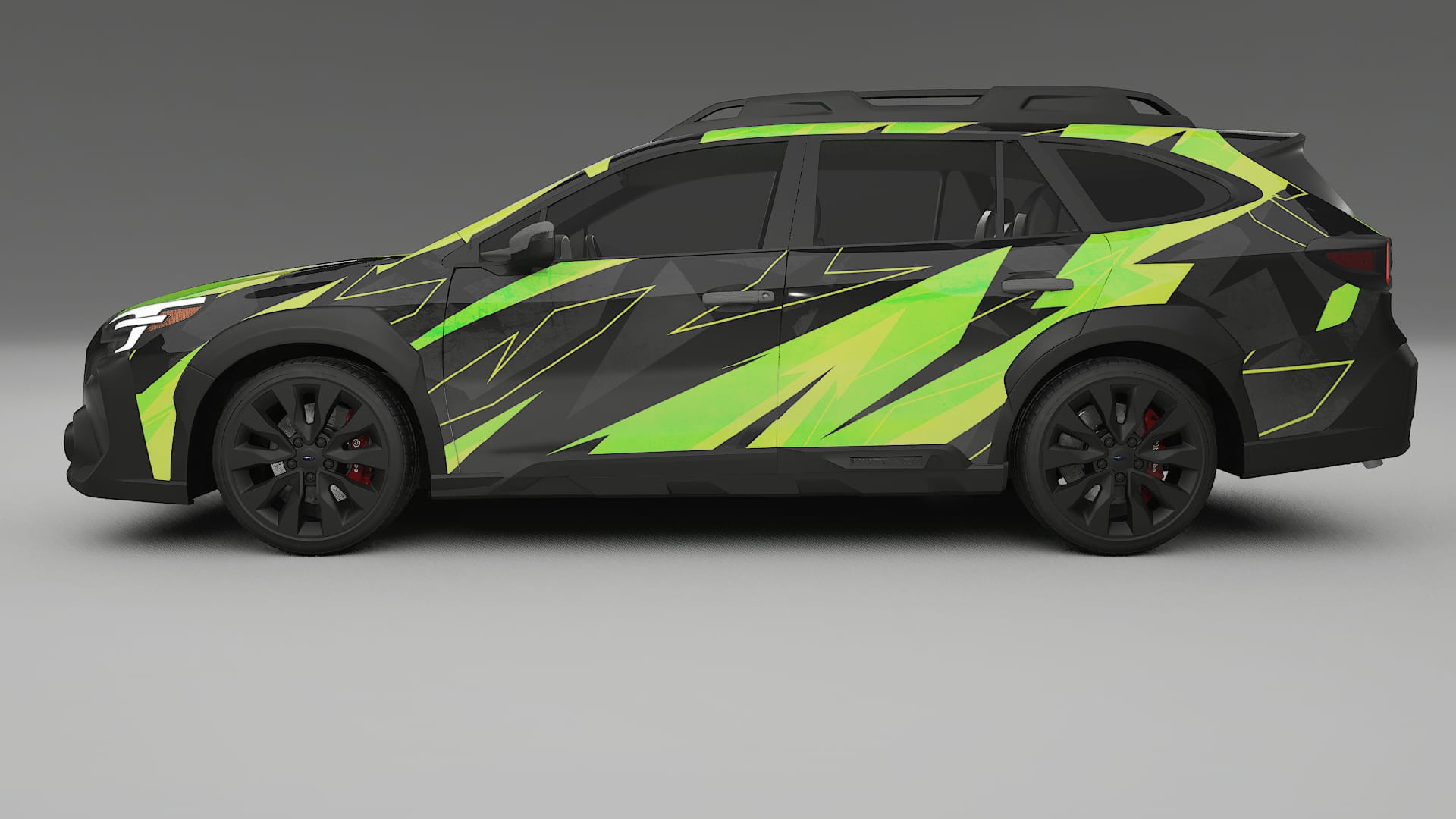 Subaru Outback VI BS facelift NINJA TURTLES – Designový Wrap PPF Fólie na auto - tisknutelný polyuretan