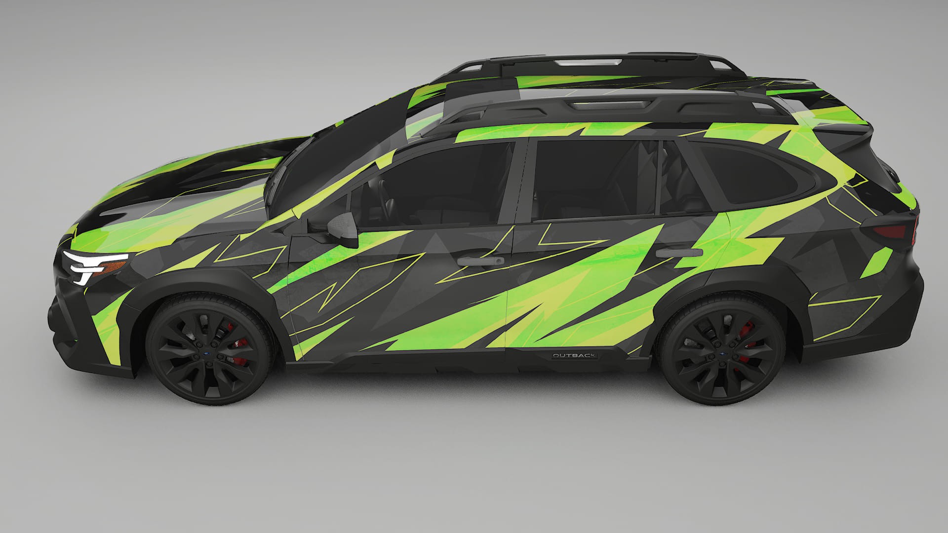 Subaru Outback VI BS facelift NINJA TURTLES – Designový Wrap PPF Fólie na auto - tisknutelný polyuretan
