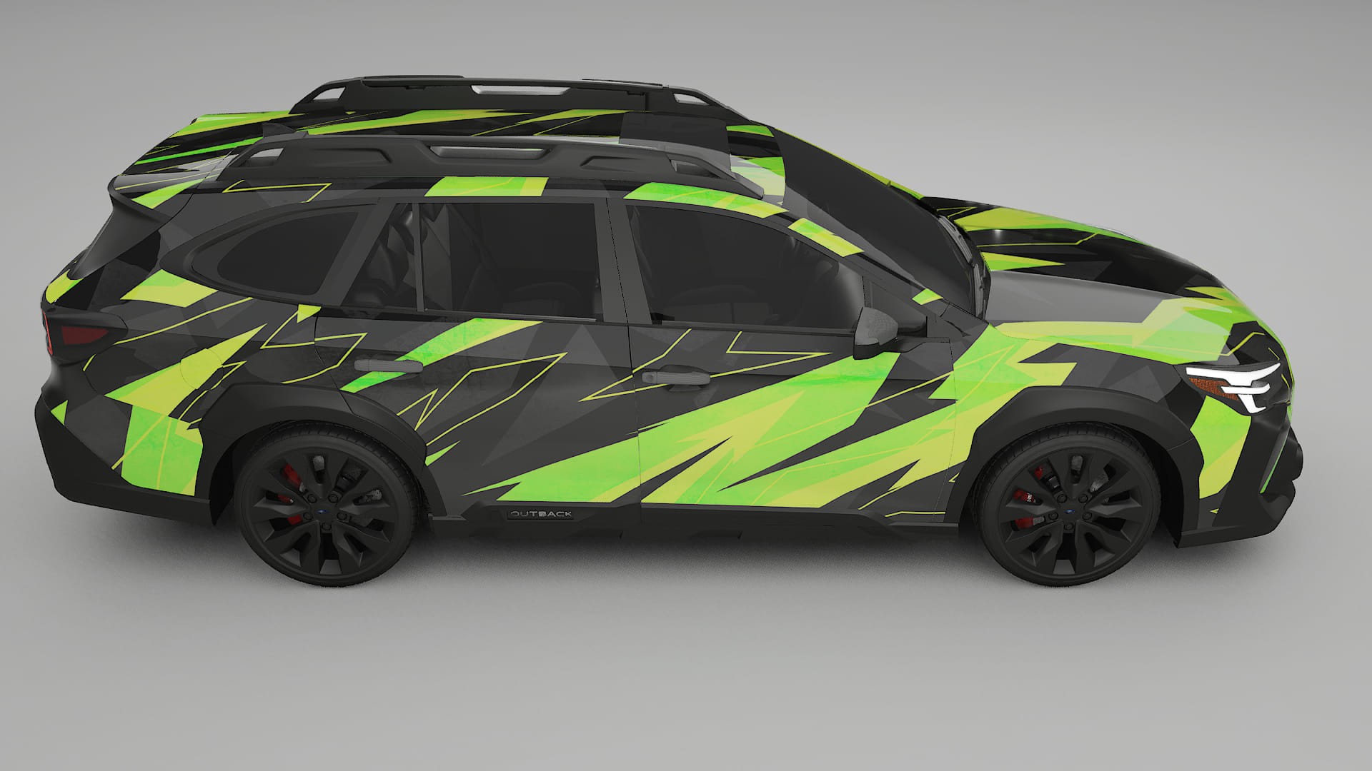 Subaru Outback VI BS facelift NINJA TURTLES – Designový Wrap PPF Fólie na auto - tisknutelný polyuretan