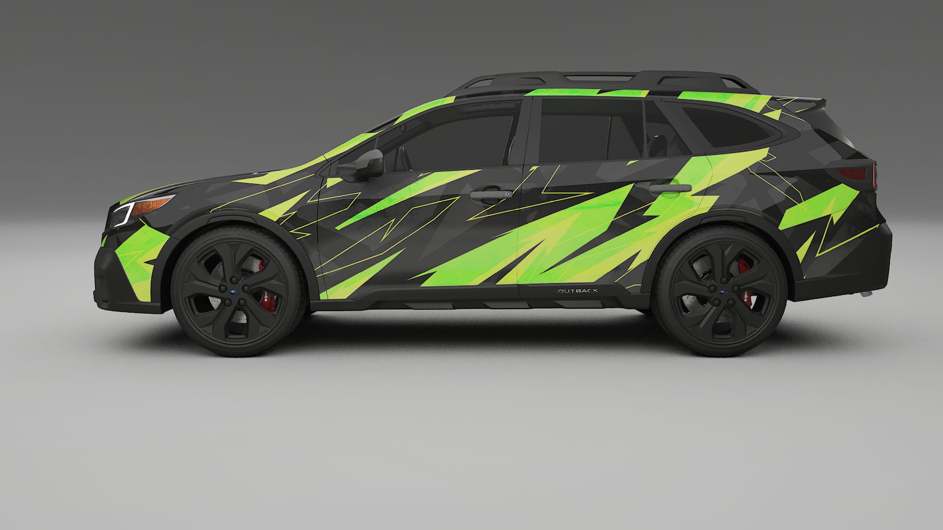 Subaru Outback VI BS prefacelift NINJA TURTLES – Designový Wrap PPF Fólie na auto - tisknutelný polyuretan