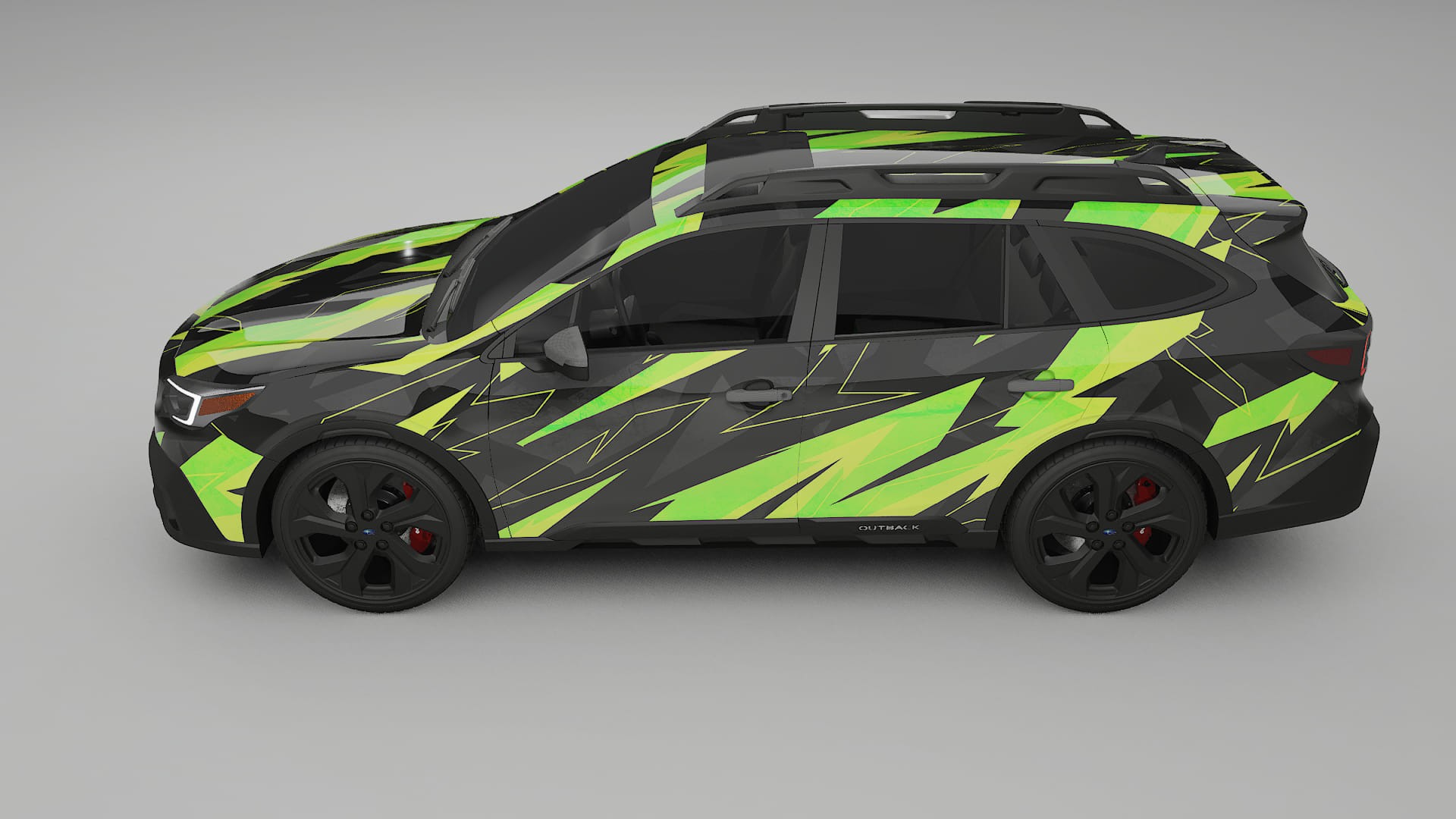 Subaru Outback VI BS prefacelift NINJA TURTLES – Designový Wrap PPF Fólie na auto - tisknutelný polyuretan