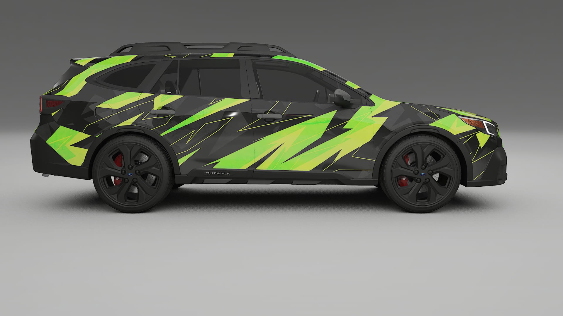 Subaru Outback VI BS prefacelift NINJA TURTLES – Designový Wrap PPF Fólie na auto - tisknutelný polyuretan
