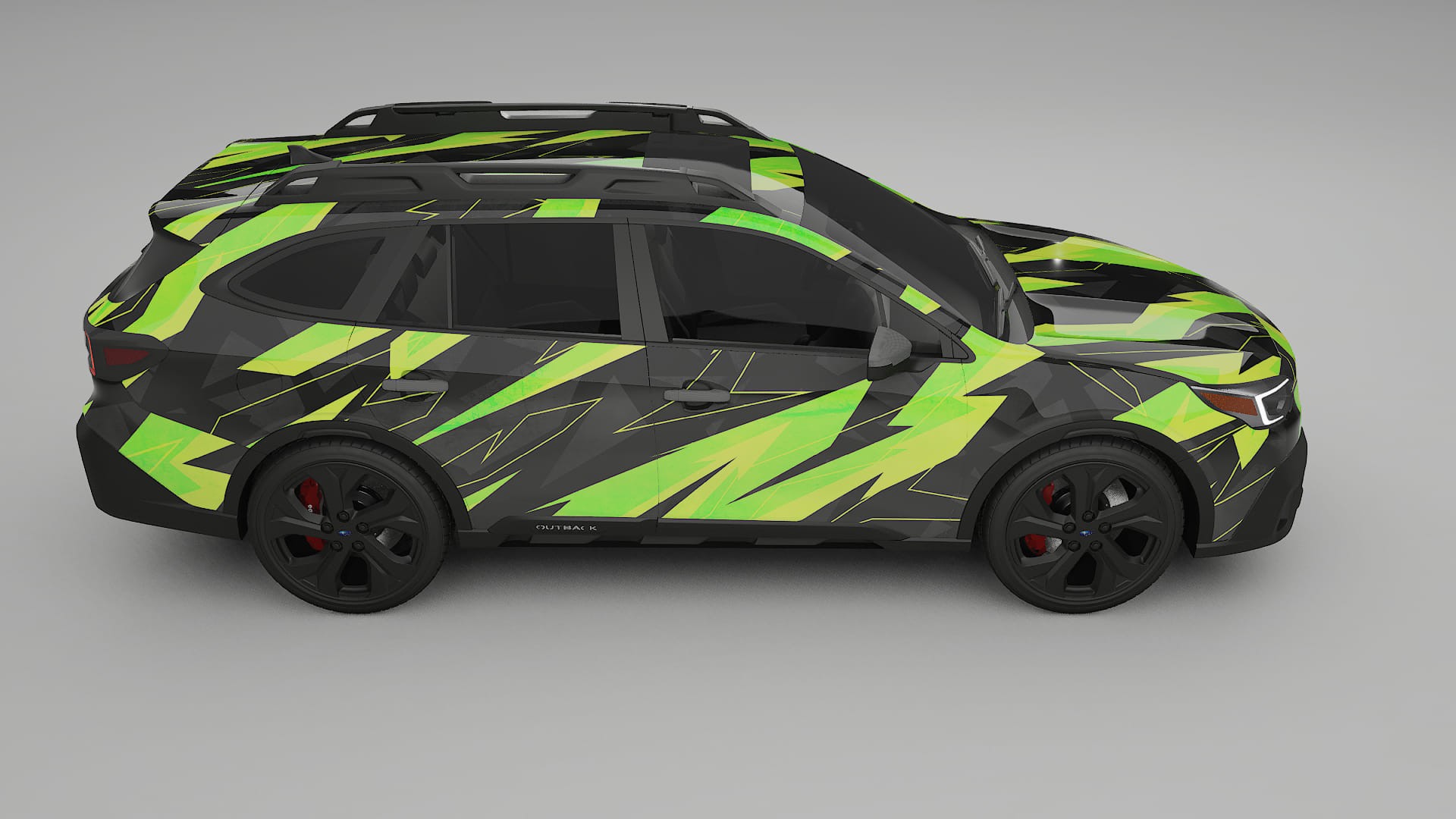 Subaru Outback VI BS prefacelift NINJA TURTLES – Designový Wrap PPF Fólie na auto - tisknutelný polyuretan