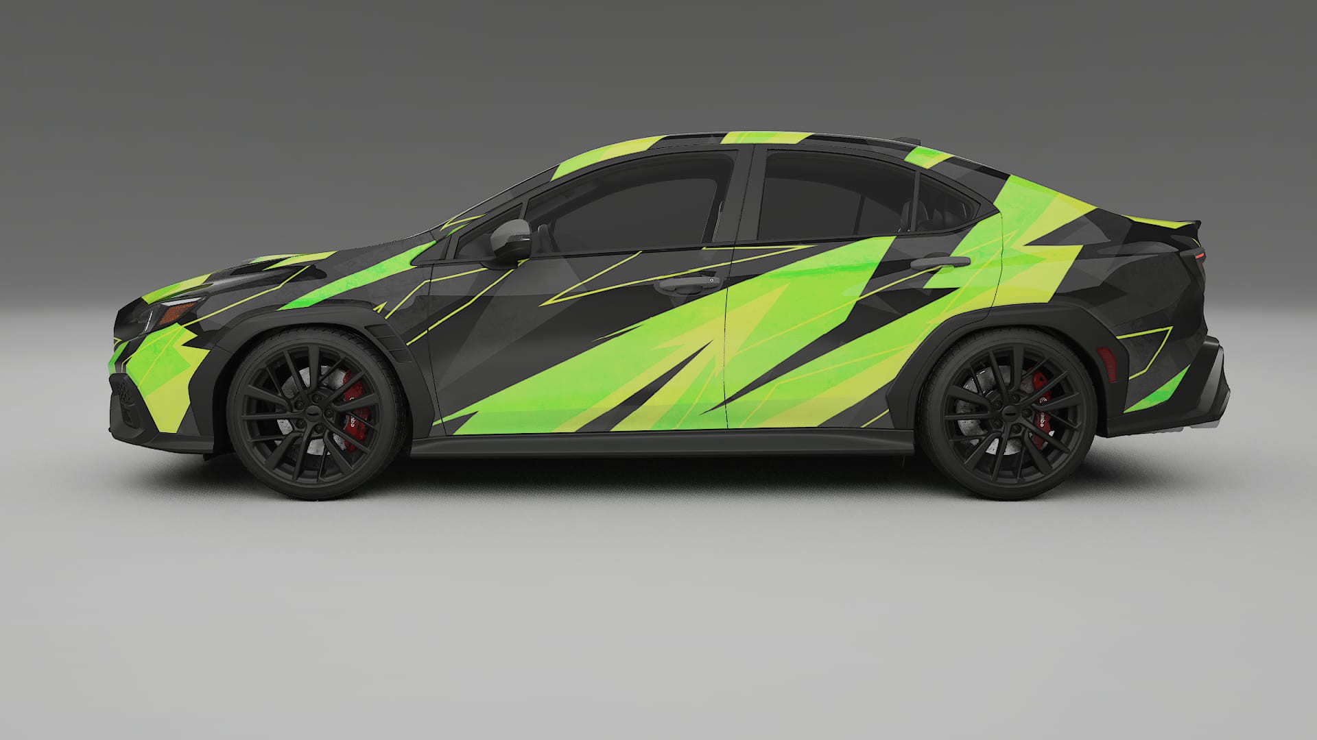 Subaru WRX VB NINJA TURTLES – Designový Wrap PPF Fólie na auto - tisknutelný polyuretan