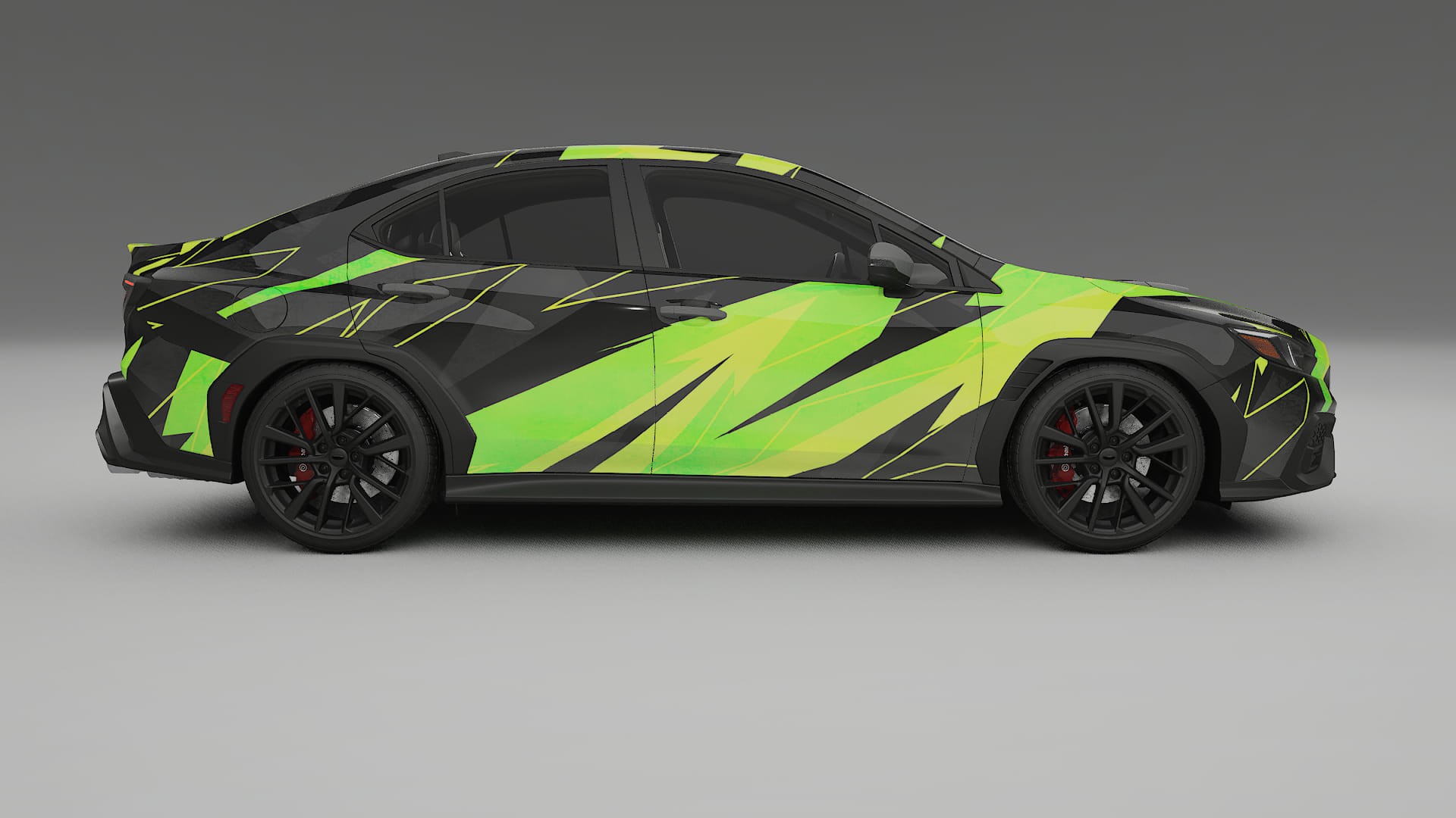 Subaru WRX VB NINJA TURTLES – Designový Wrap PPF Fólie na auto - tisknutelný polyuretan