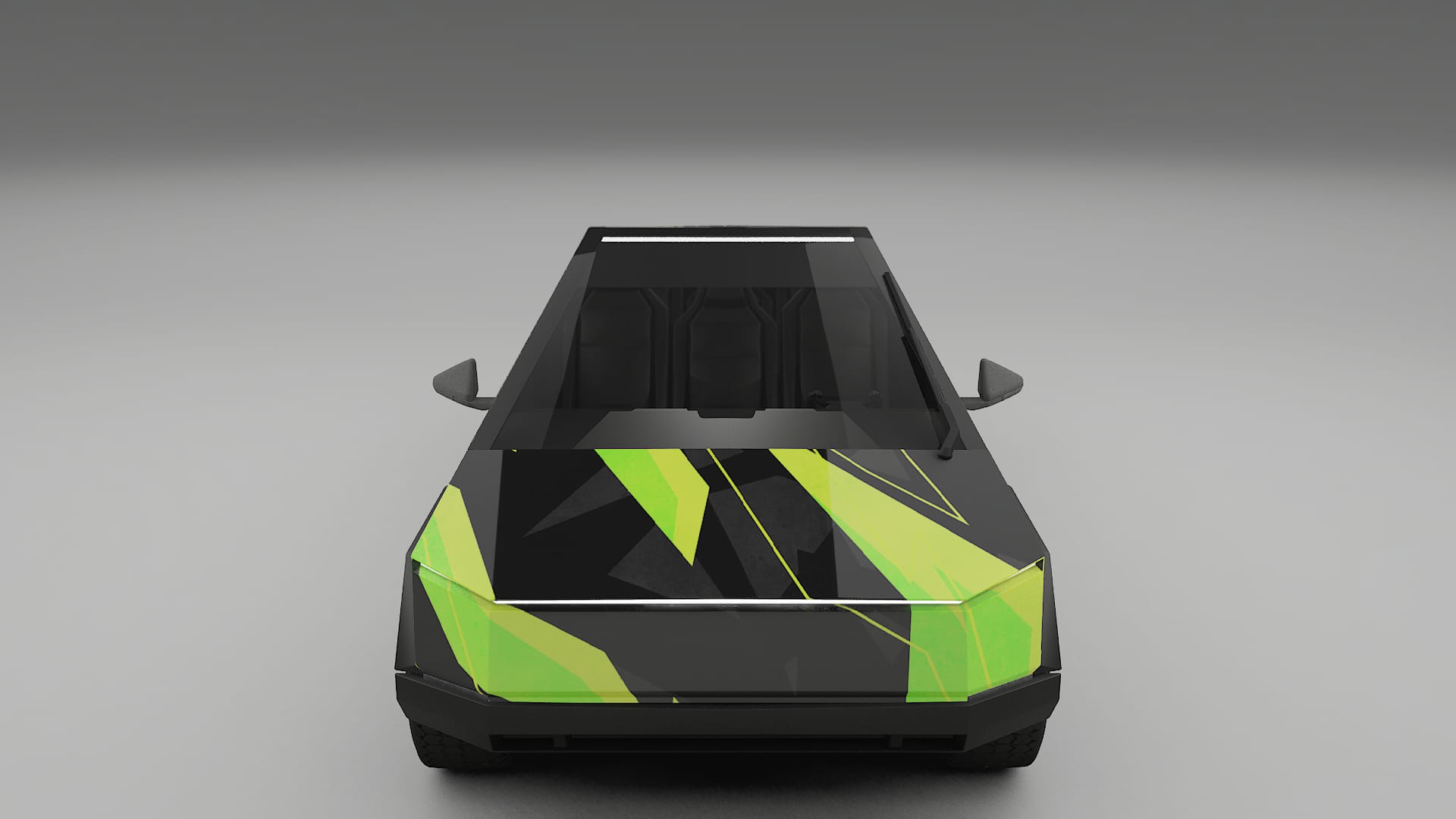Tesla Cybertruck NINJA TURTLES – Designový Wrap PPF Fólie na auto - tisknutelný polyuretan
