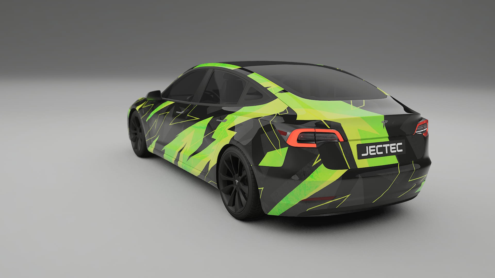 Tesla Model 3 NINJA TURTLES – Designový Wrap PPF Fólie na auto - tisknutelný polyuretan