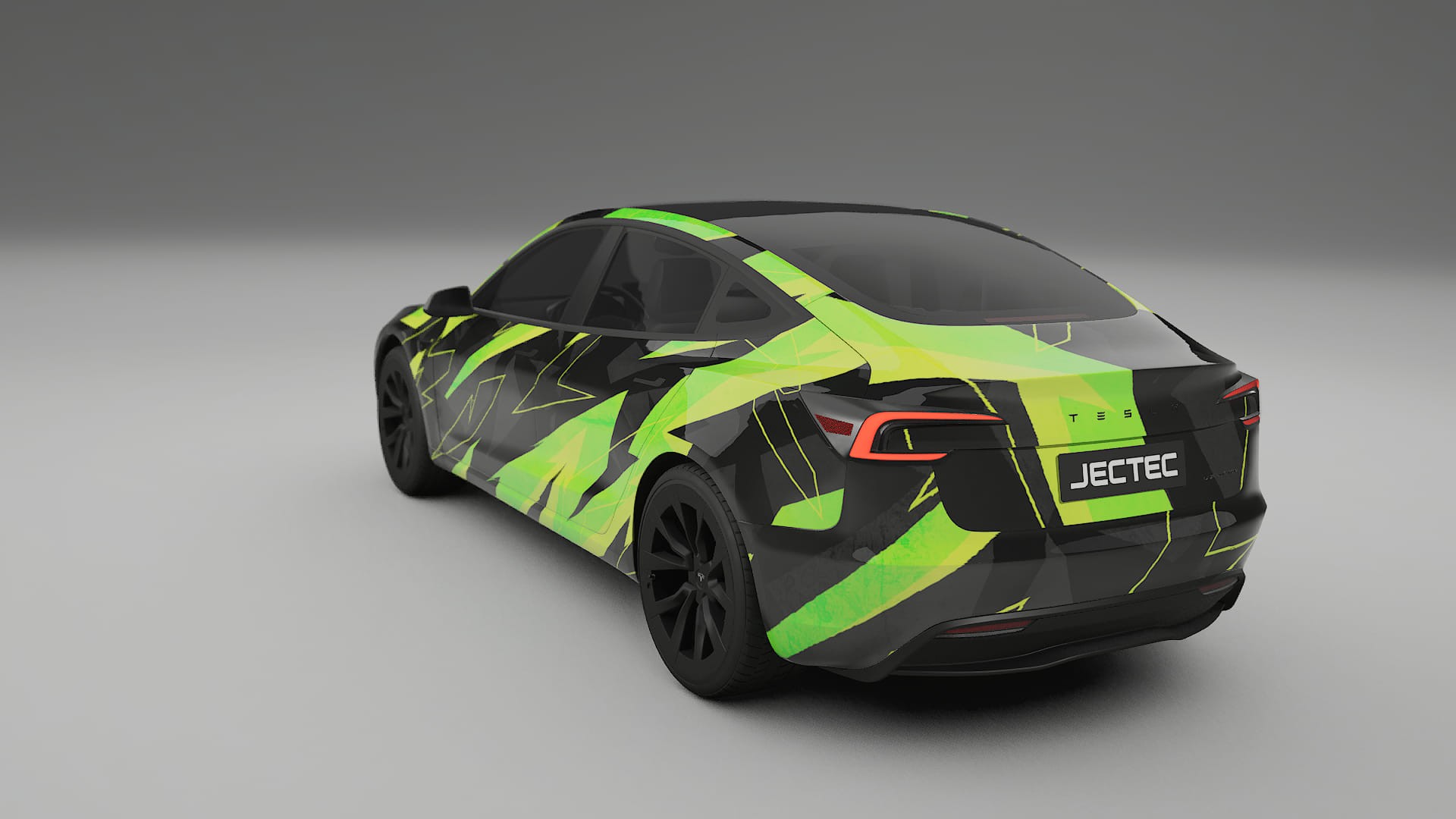 Tesla Model 3 Highland NINJA TURTLES – Designový Wrap PPF Fólie na auto - tisknutelný polyuretan