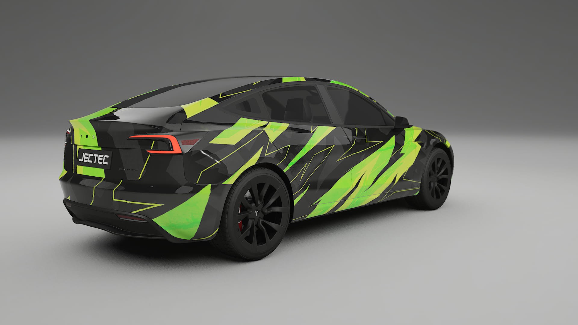Tesla Model 3 Highland NINJA TURTLES – Designový Wrap PPF Fólie na auto - tisknutelný polyuretan
