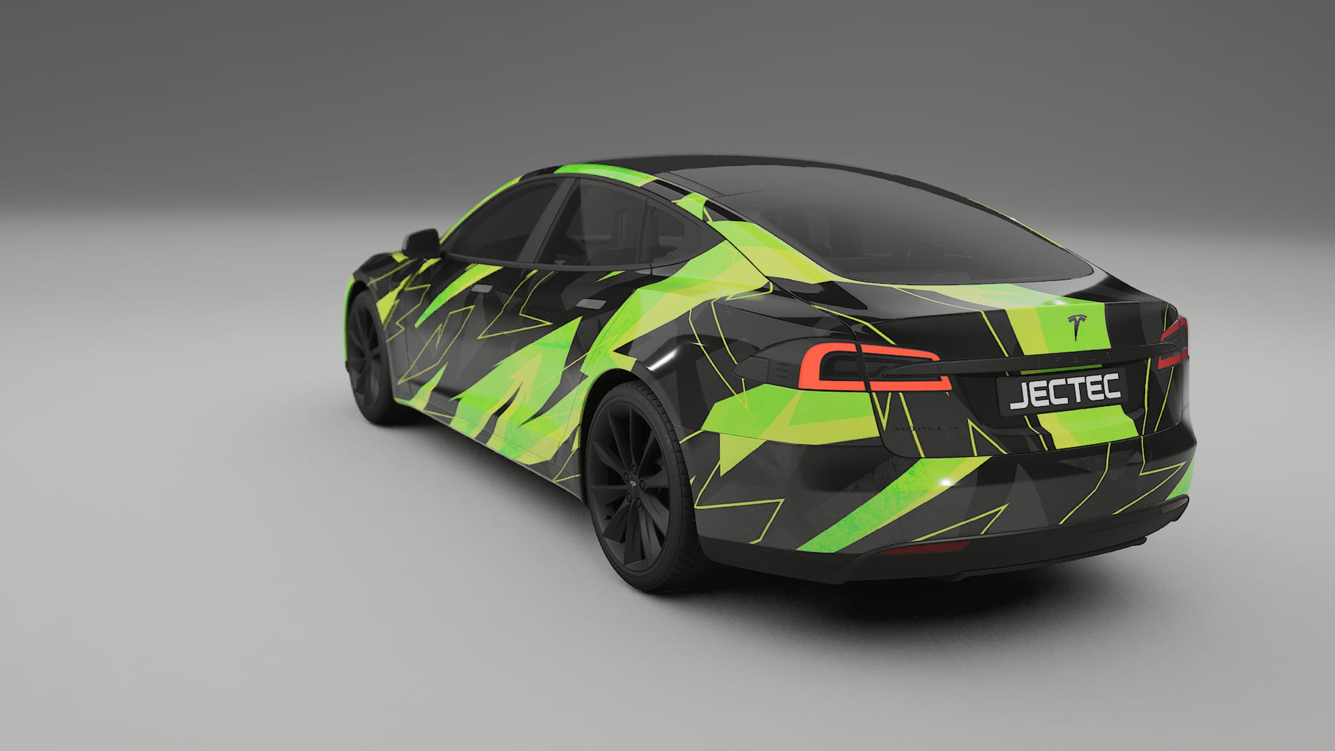 Tesla Model-S NINJA TURTLES – Designový Wrap PPF Fólie na auto - tisknutelný polyuretan