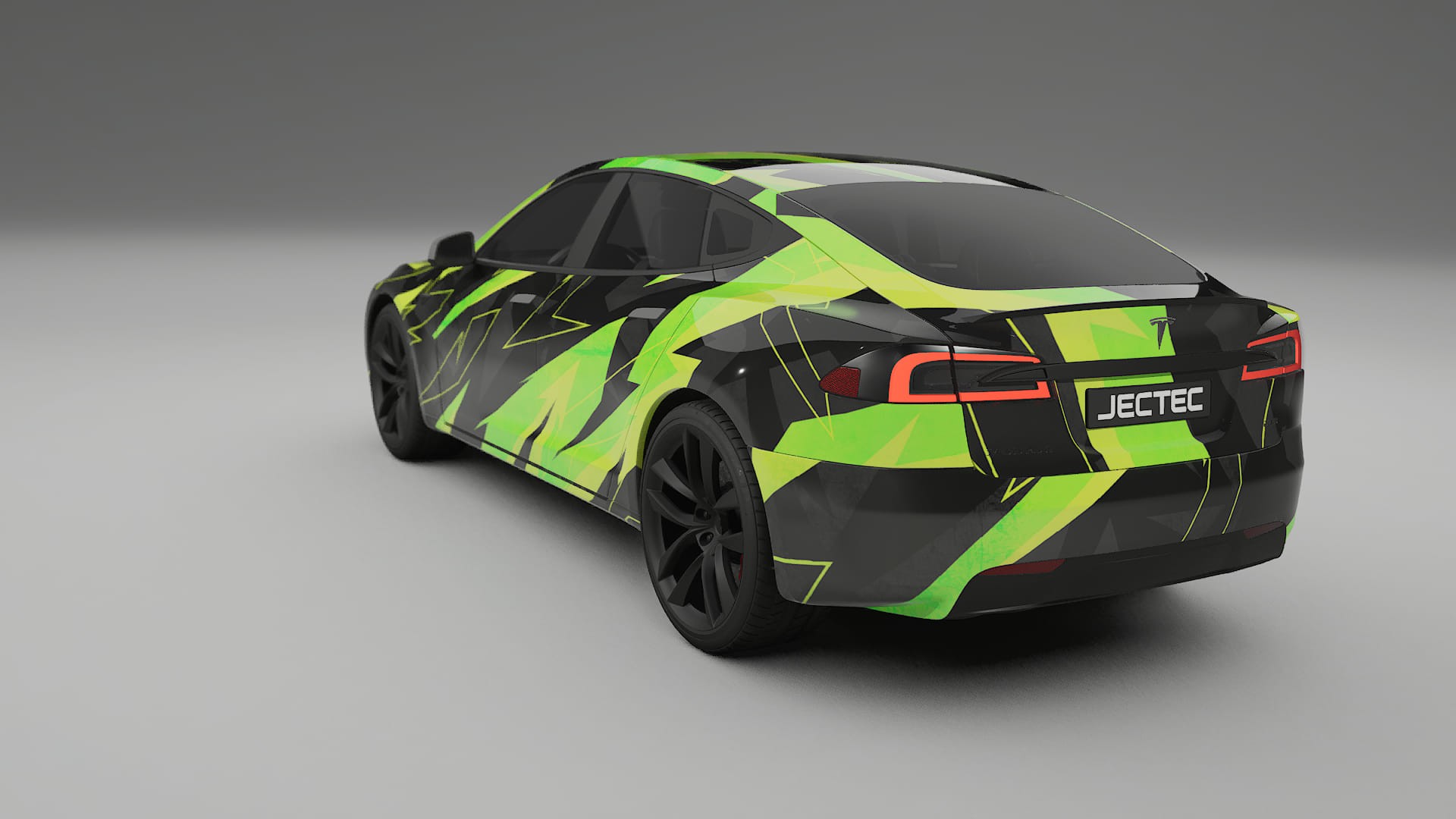 Tesla Model-S Refresh NINJA TURTLES – Designový Wrap PPF Fólie na auto - tisknutelný polyuretan