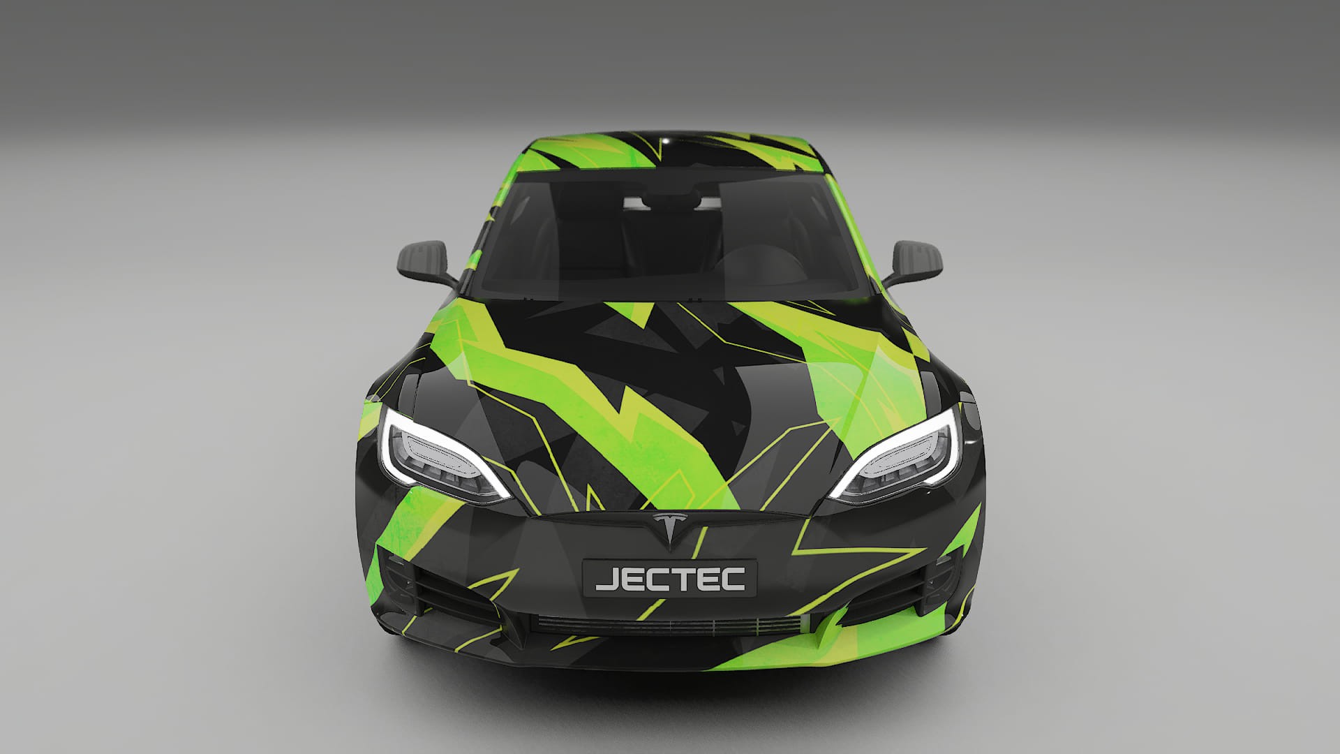 Tesla Model-S Refresh NINJA TURTLES – Designový Wrap PPF Fólie na auto - tisknutelný polyuretan