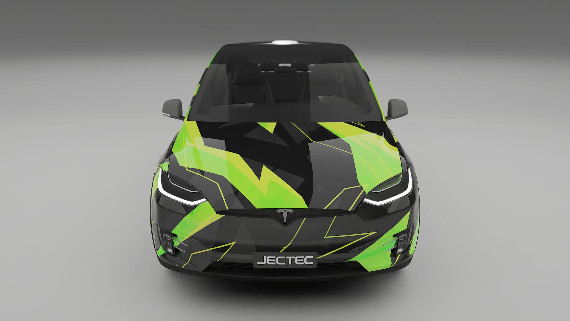 Tesla Model X NINJA TURTLES – Designový Wrap PPF Fólie na auto - tisknutelný polyuretan