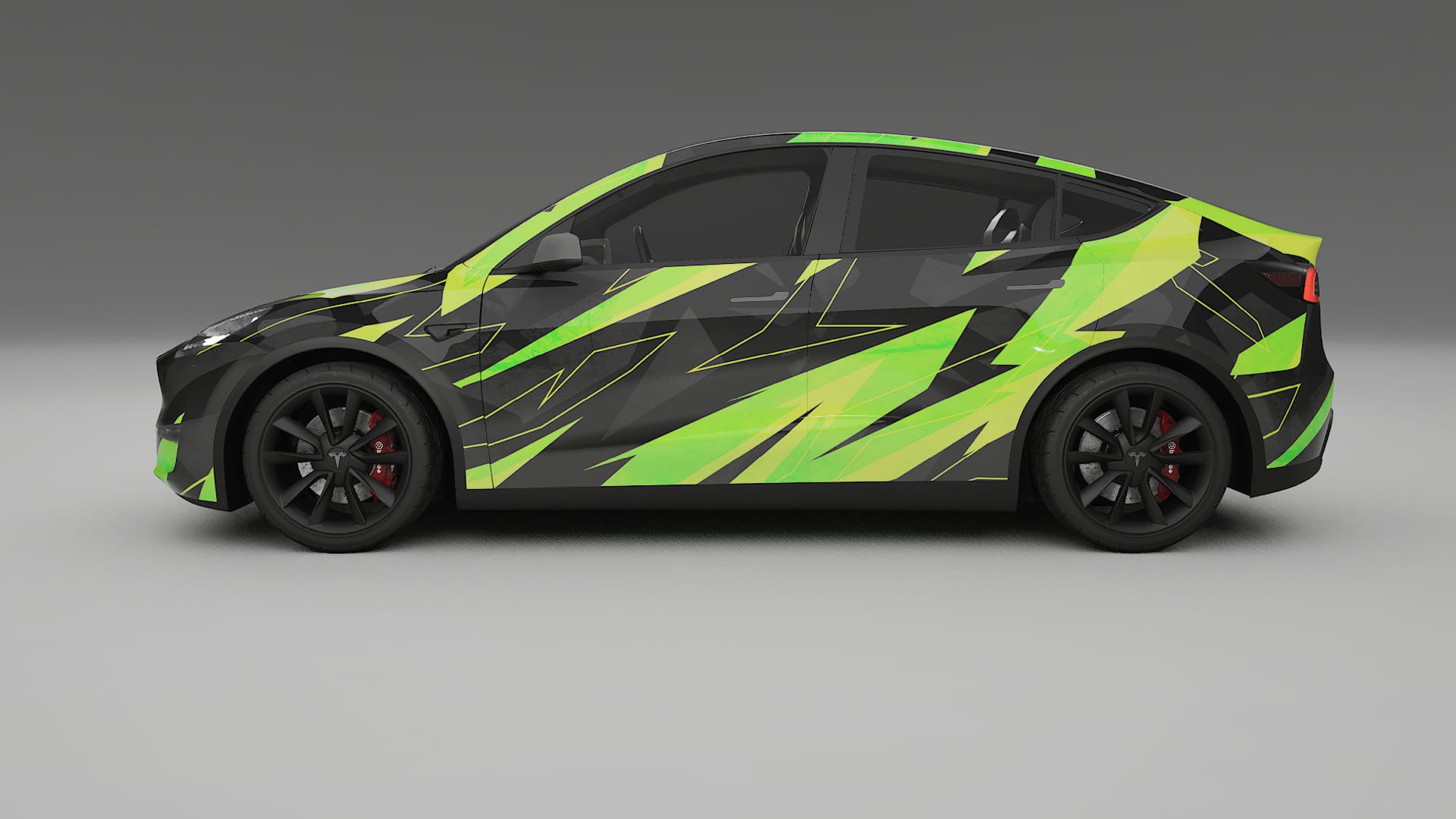 Tesla Model Y NINJA TURTLES – Designový Wrap PPF Fólie na auto - tisknutelný polyuretan