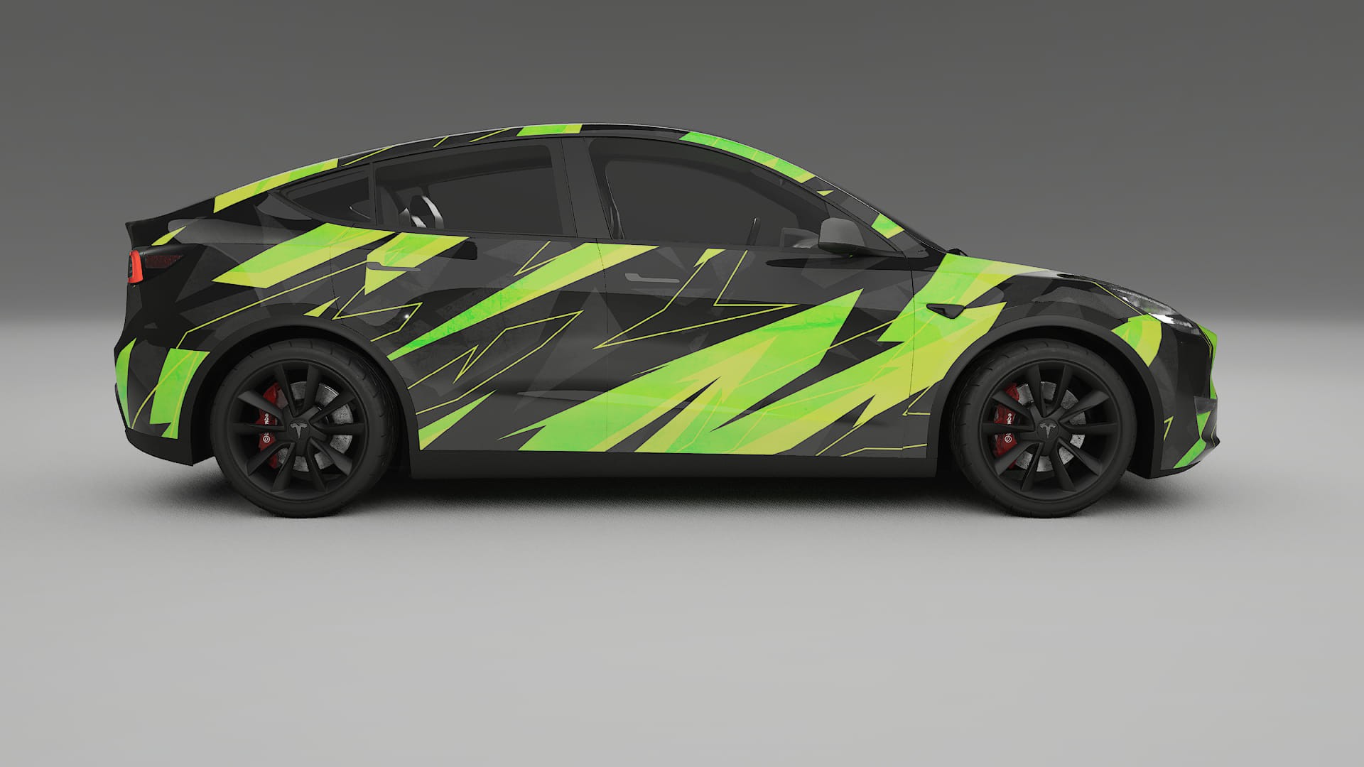 Tesla Model Y NINJA TURTLES – Designový Wrap PPF Fólie na auto - tisknutelný polyuretan