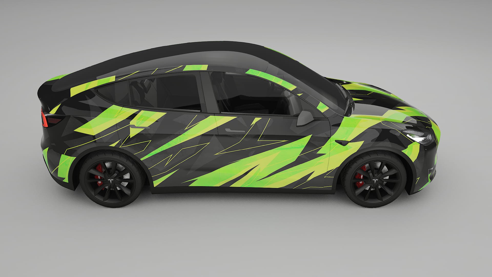Tesla Model Y NINJA TURTLES – Designový Wrap PPF Fólie na auto - tisknutelný polyuretan